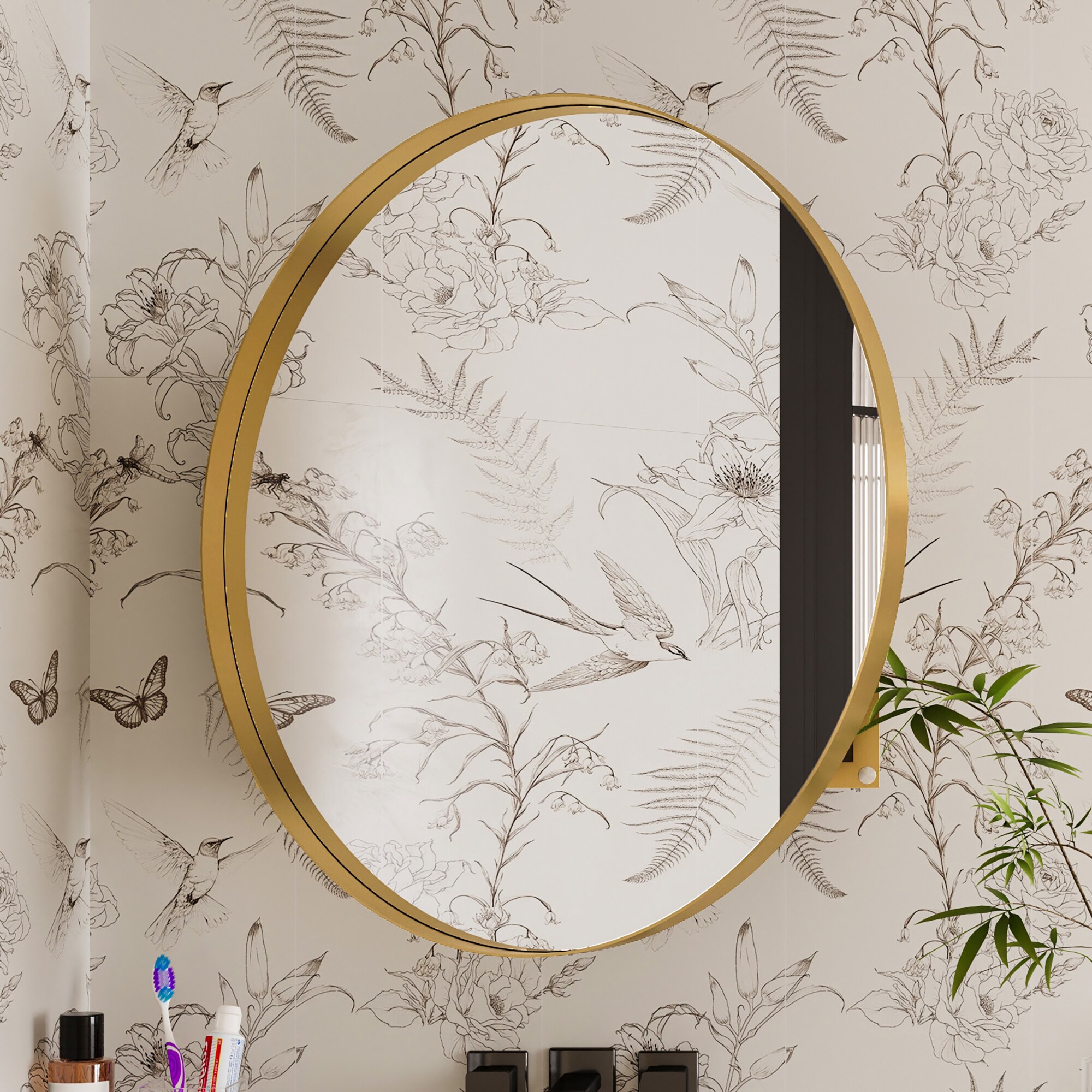 SINOFURN SYD520016GD Bathroom-Medicine-Cabinets - View #10