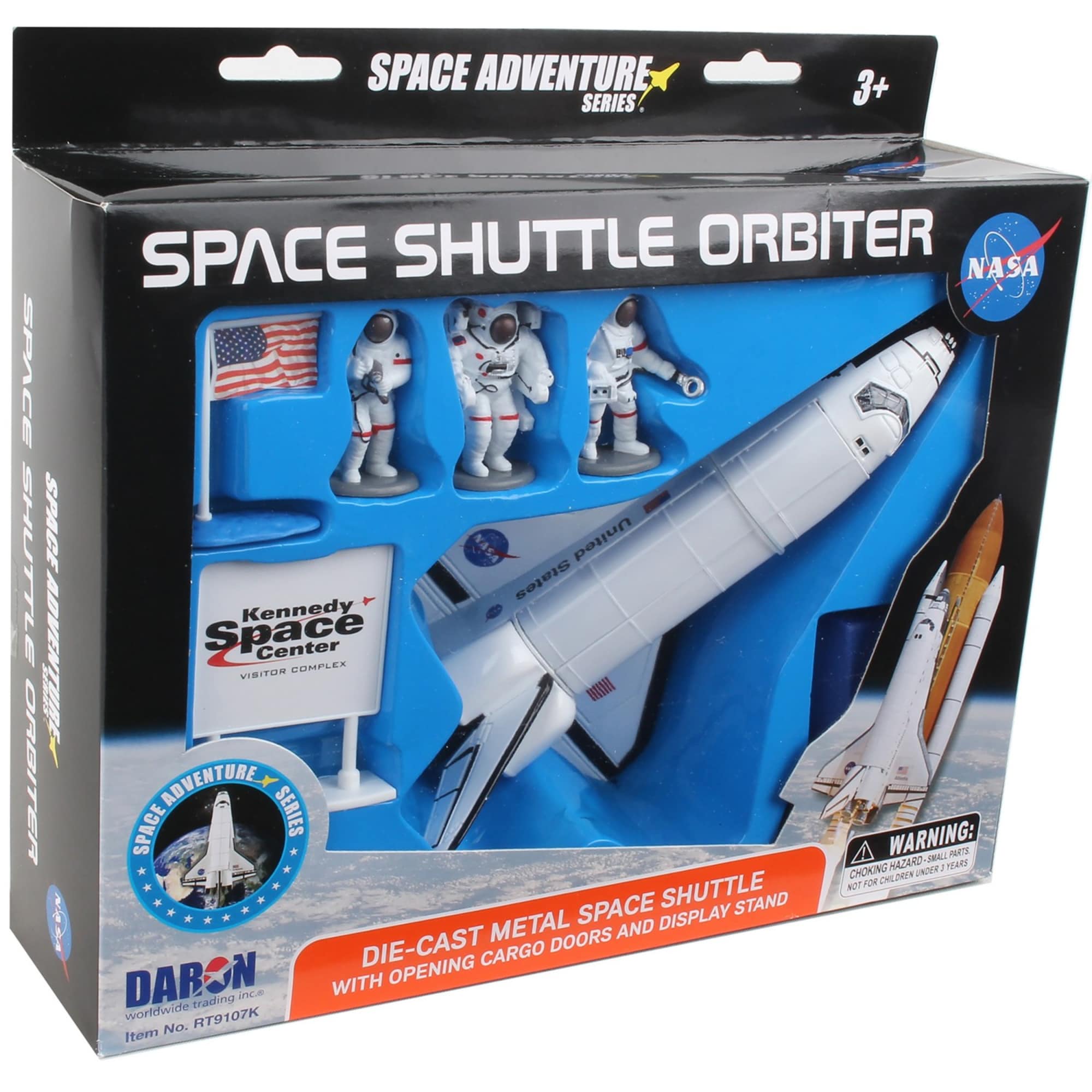 Daron G606411091073 Space Shuttle 7 Piece Set with Stand, Astronauts, and Stickers