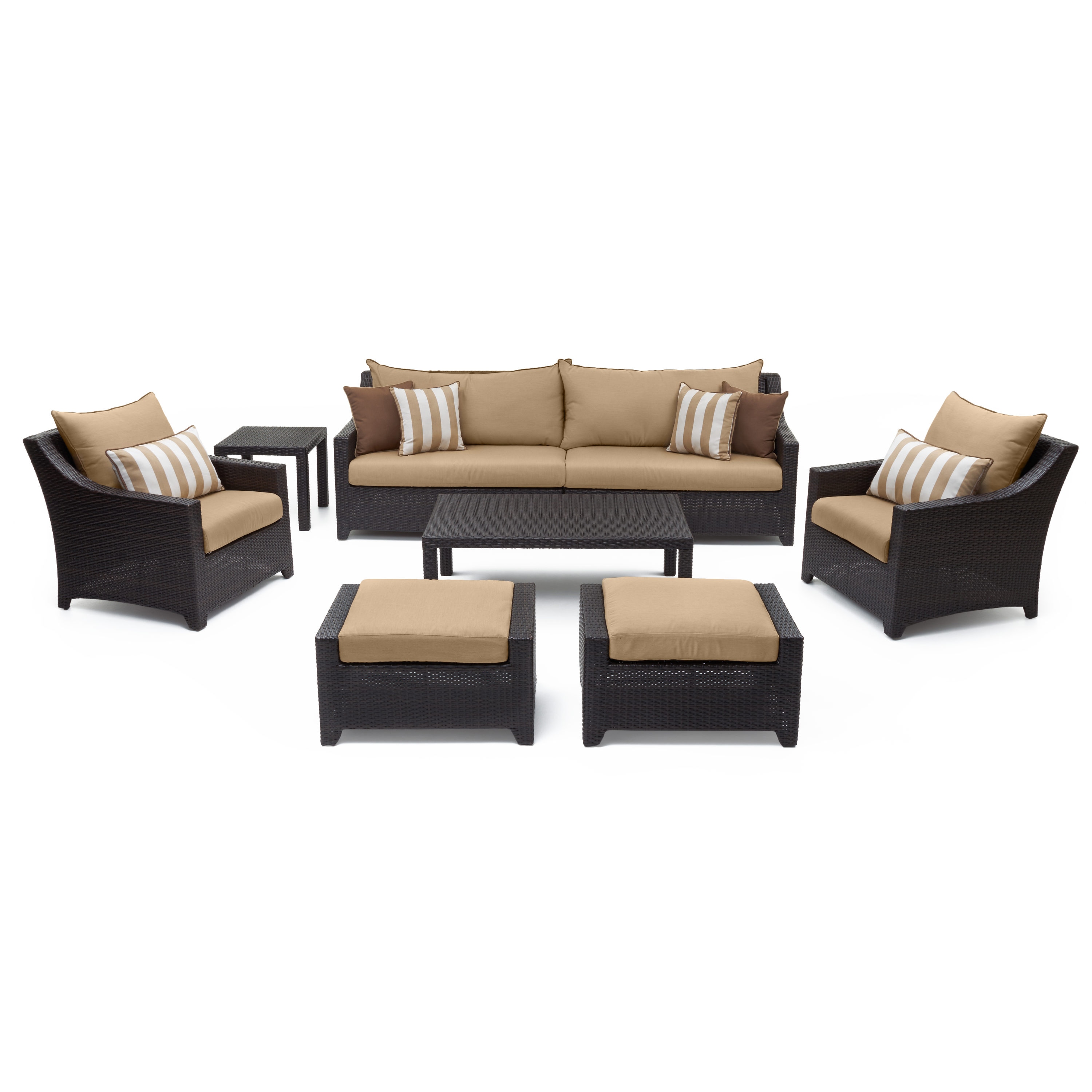 northridge 8 piece rattan sofa