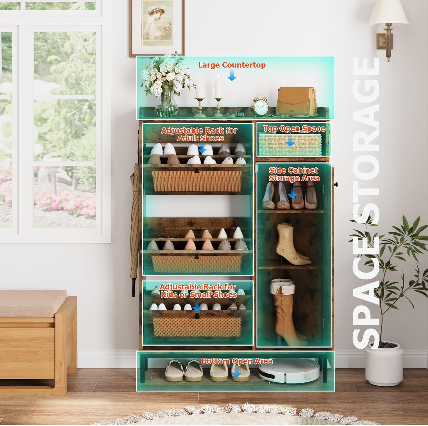 WhizMax DF-PHO-150WLL0F Shoe-Racks - View #6