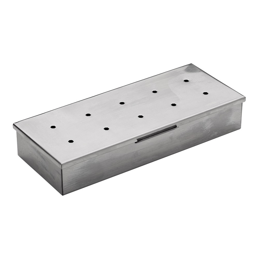 Brushed Steel Silver 22 x 4 x 9.5 cm Apollo Smoker Box 