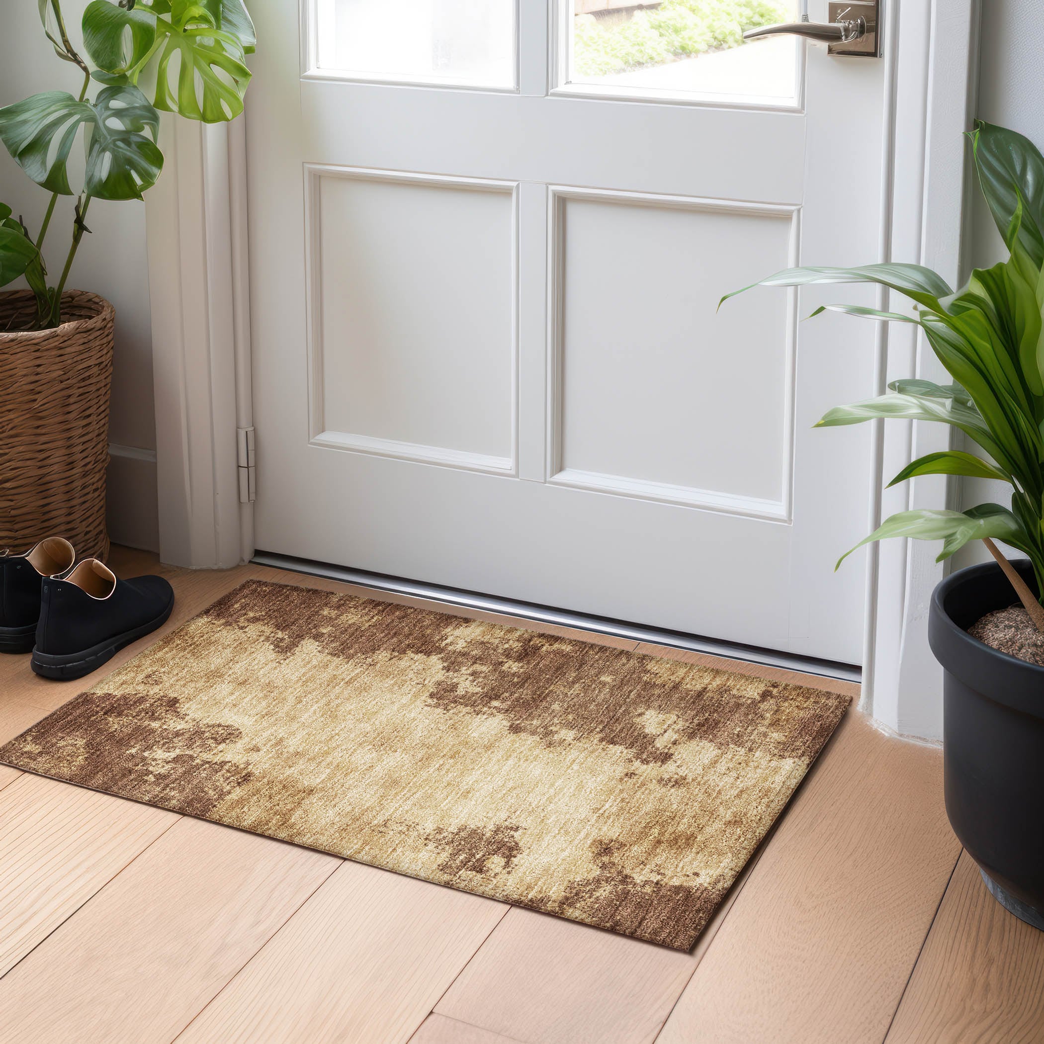 Addison Rugs ACN1913MO20X30 Chantille ACN1913MO 1 x 2 (ft) Loomed Mocha Rectangular Indoor/Outdoor Machine washable Pet Friendly Area rug