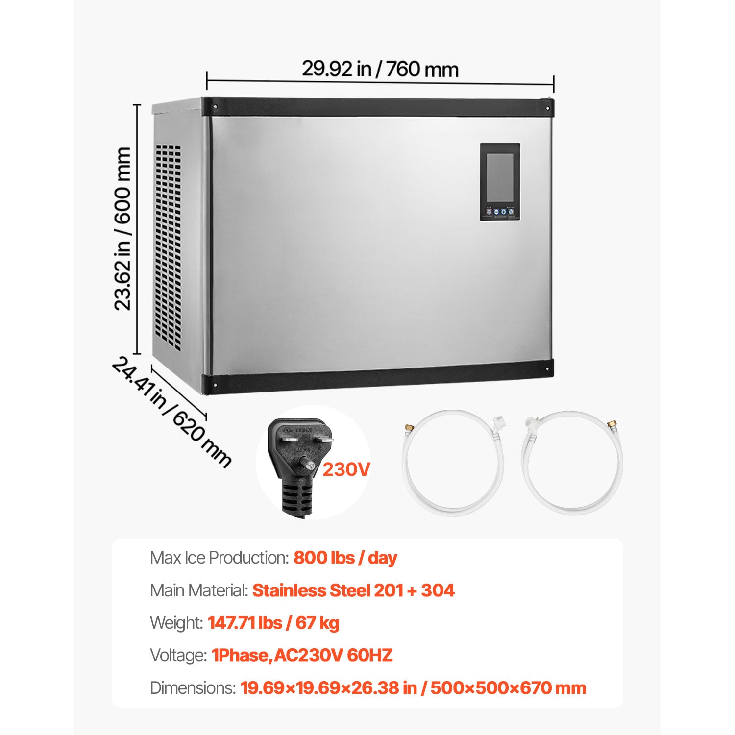 VEVOR SCFTZBJJTXFB08849V4 Icemaker-Access - View #7