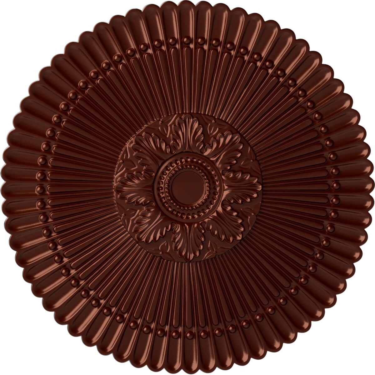 Ekena Millwork CM30NEACS Nexus 30-in W x 30-in L Painted Antique Copper Polyurethane Whole Ceiling Medallion