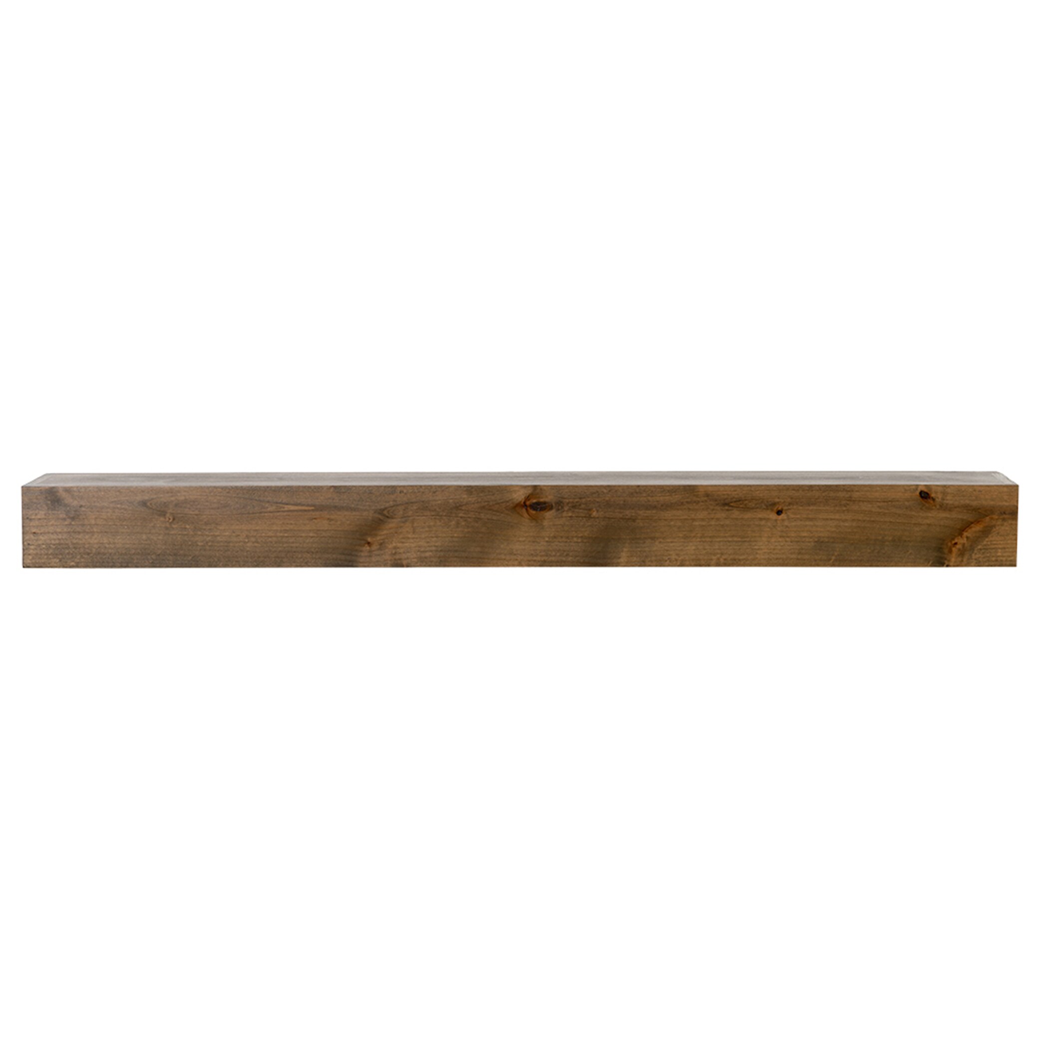 Modern Ember TIPTON-36-DRFT 36-in W x 5-in H x 8-in D Driftwood Alder Hollow Modern Fireplace Mantel