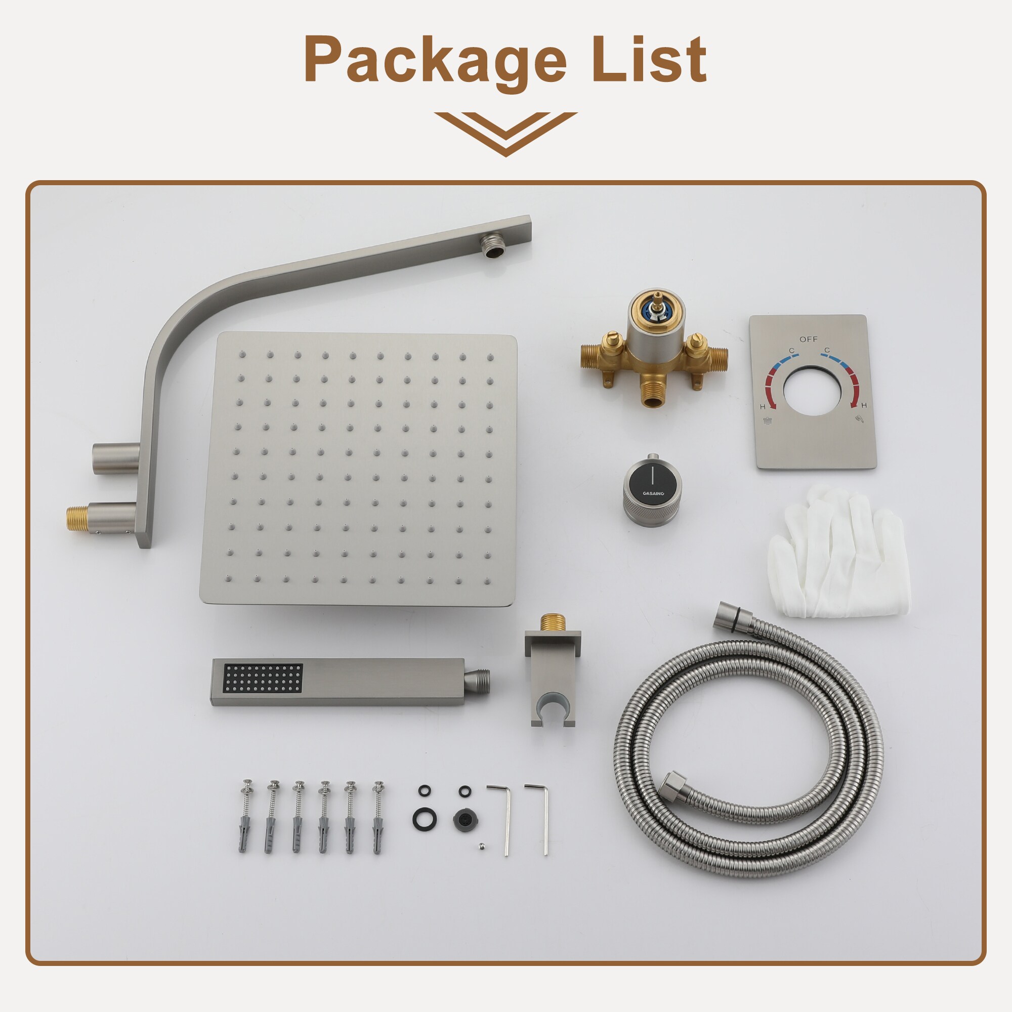 Clihome SMD-BS02BG Showerhead-Bar-Panels - View #10