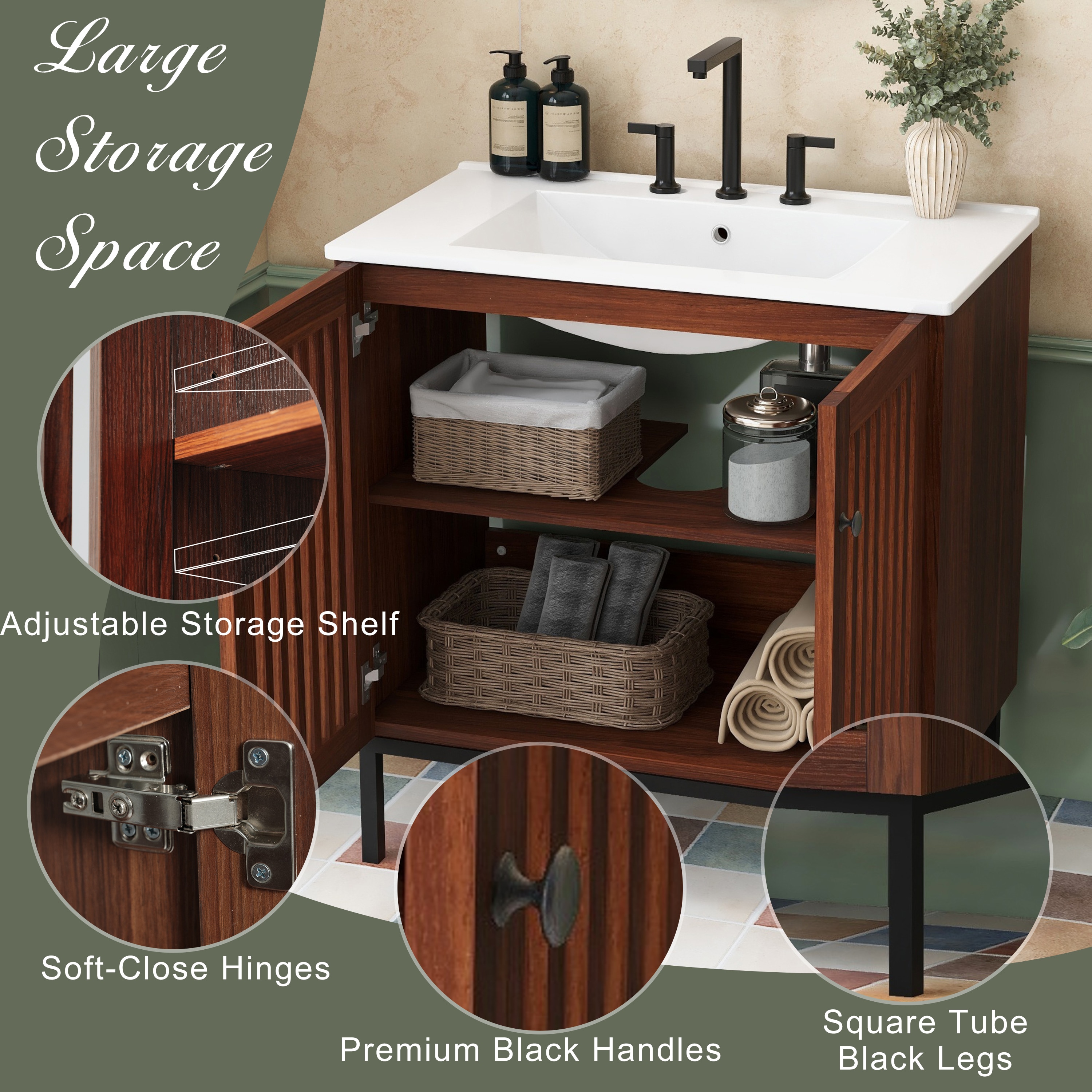 WELLFOR EX3BMBL-40-24 Bath-Vanity-Combo - View #6