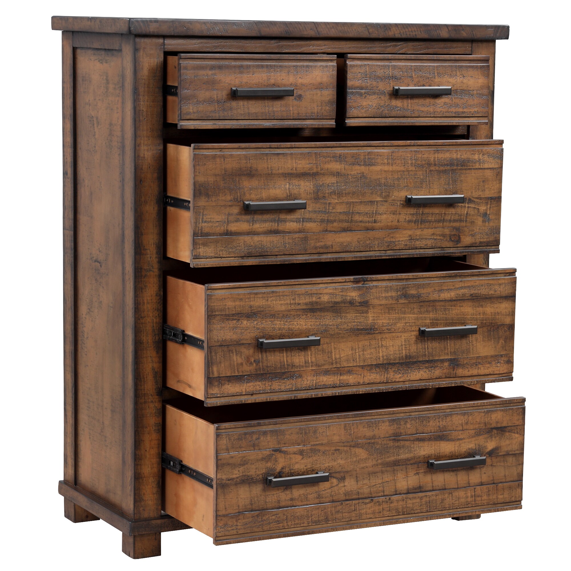 CASAINC 5-Drawer chest Solid Wood Pine 5-Drawer Chest in the Dressers ...