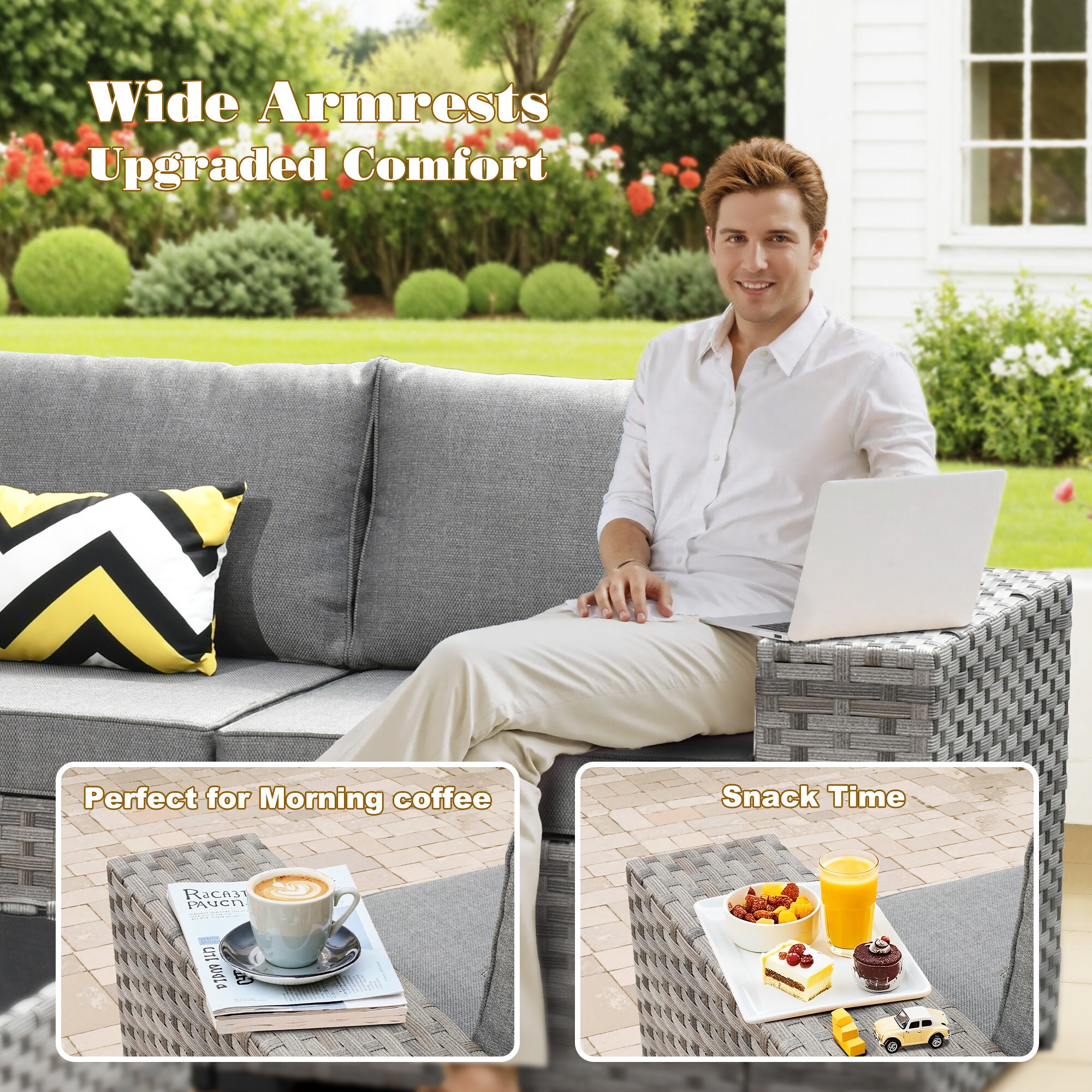 Pouuin SCFPBBR2-9 Patio-Sofas-Daybeds - View #7
