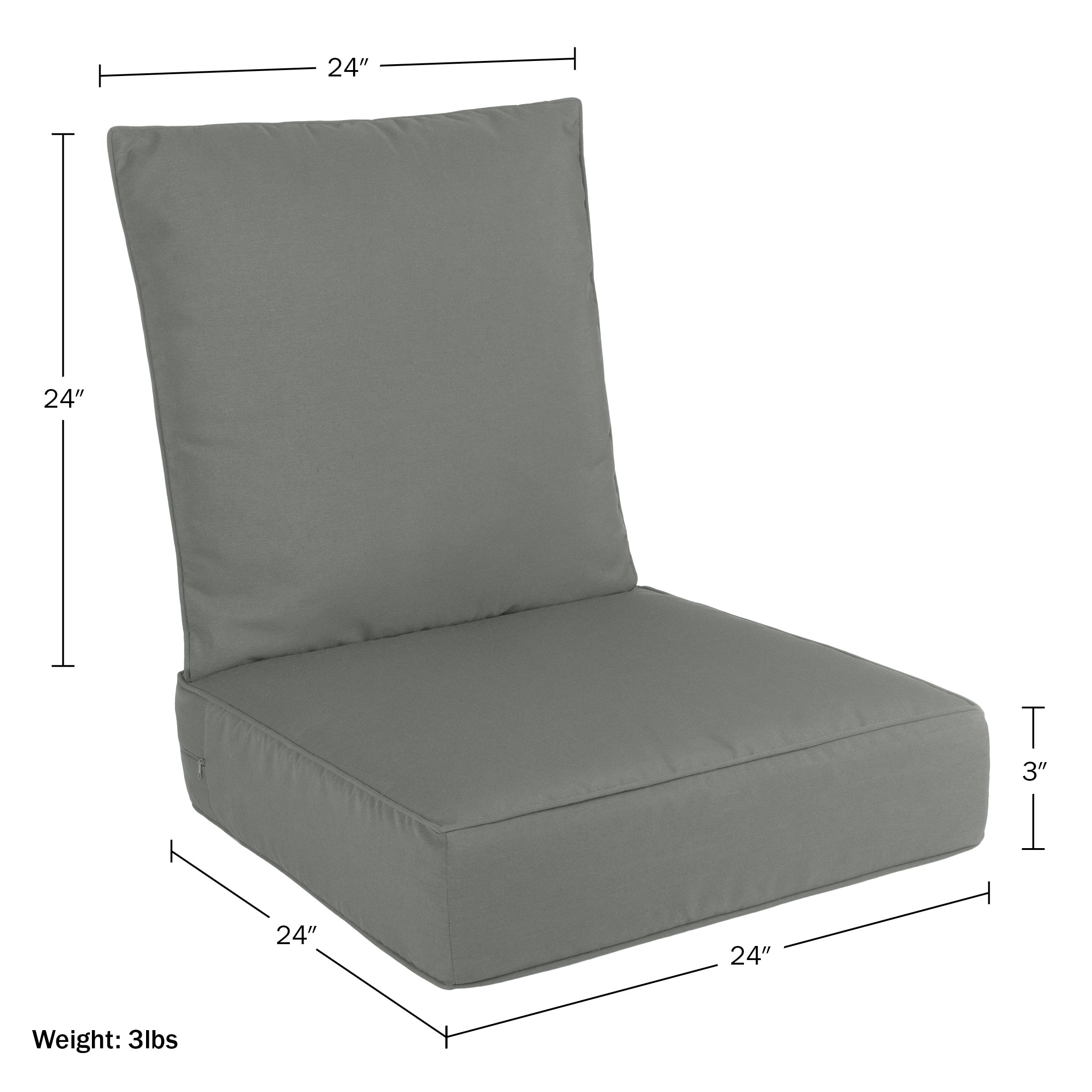 Lavish Home HT-OUTDR-GRY Patio-Furniture-Cushions - View #5