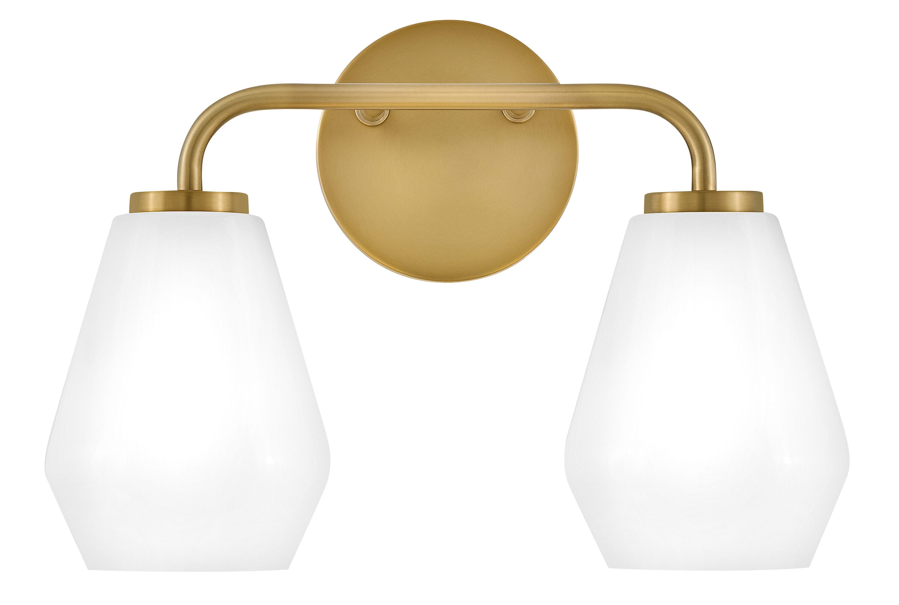Lark 85502LCB Gio 14.75-in 2 -Light Satin Brass Transitional Vanity light