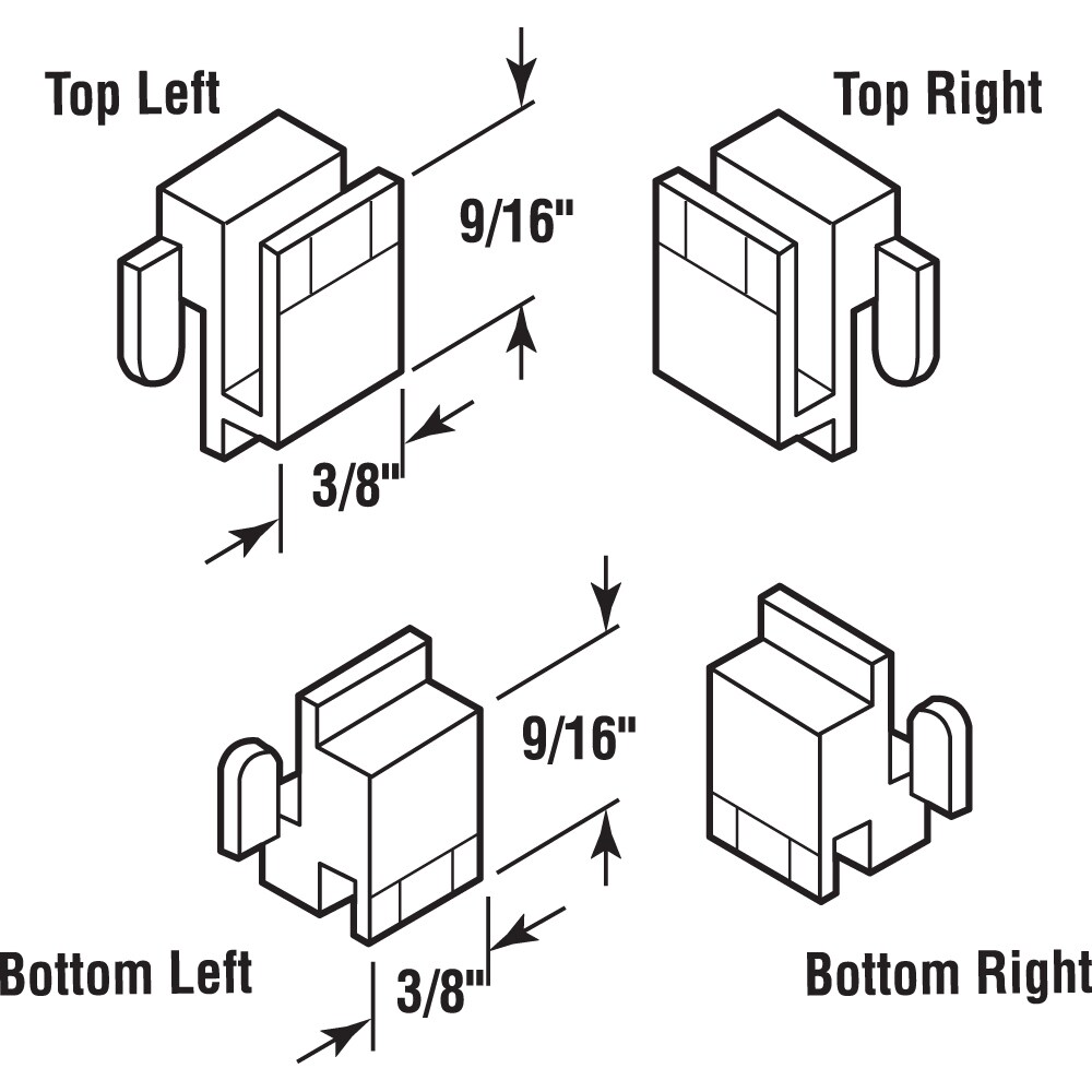 Prime-Line G 3078 Horizontal-Sliding-Window-Guides - View #2
