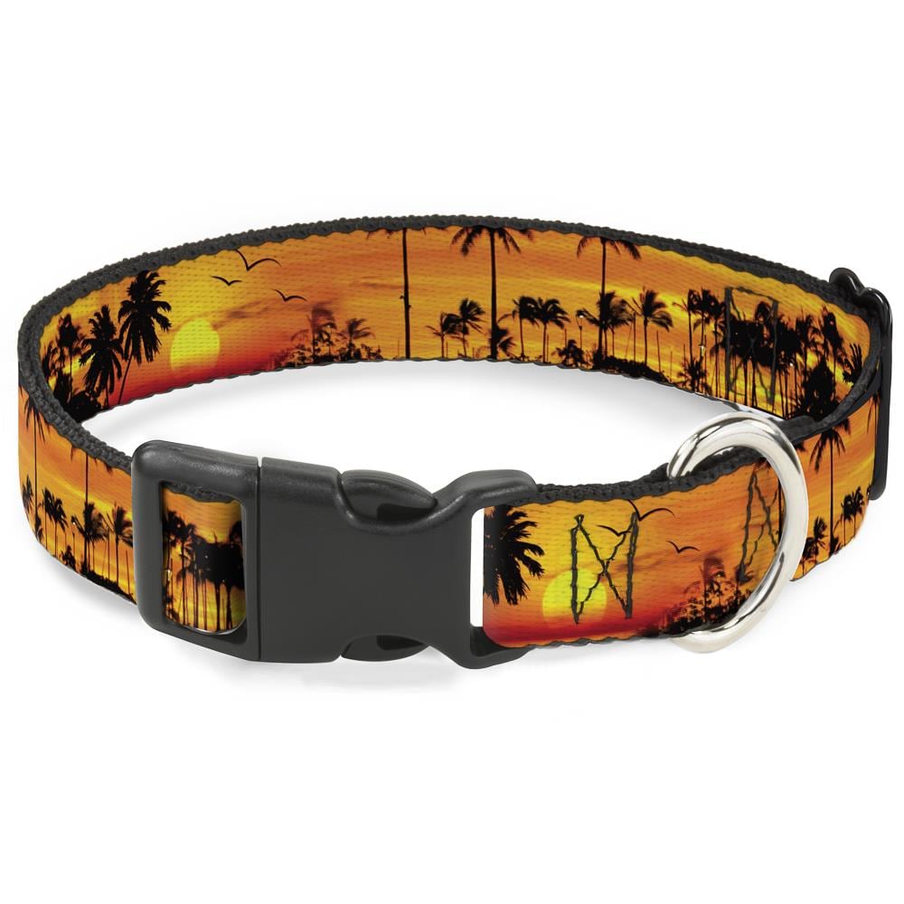 Buckle-Down CPC-W30761-S Golden Sunset Black Dog Collar, Small (25-lb or Less)