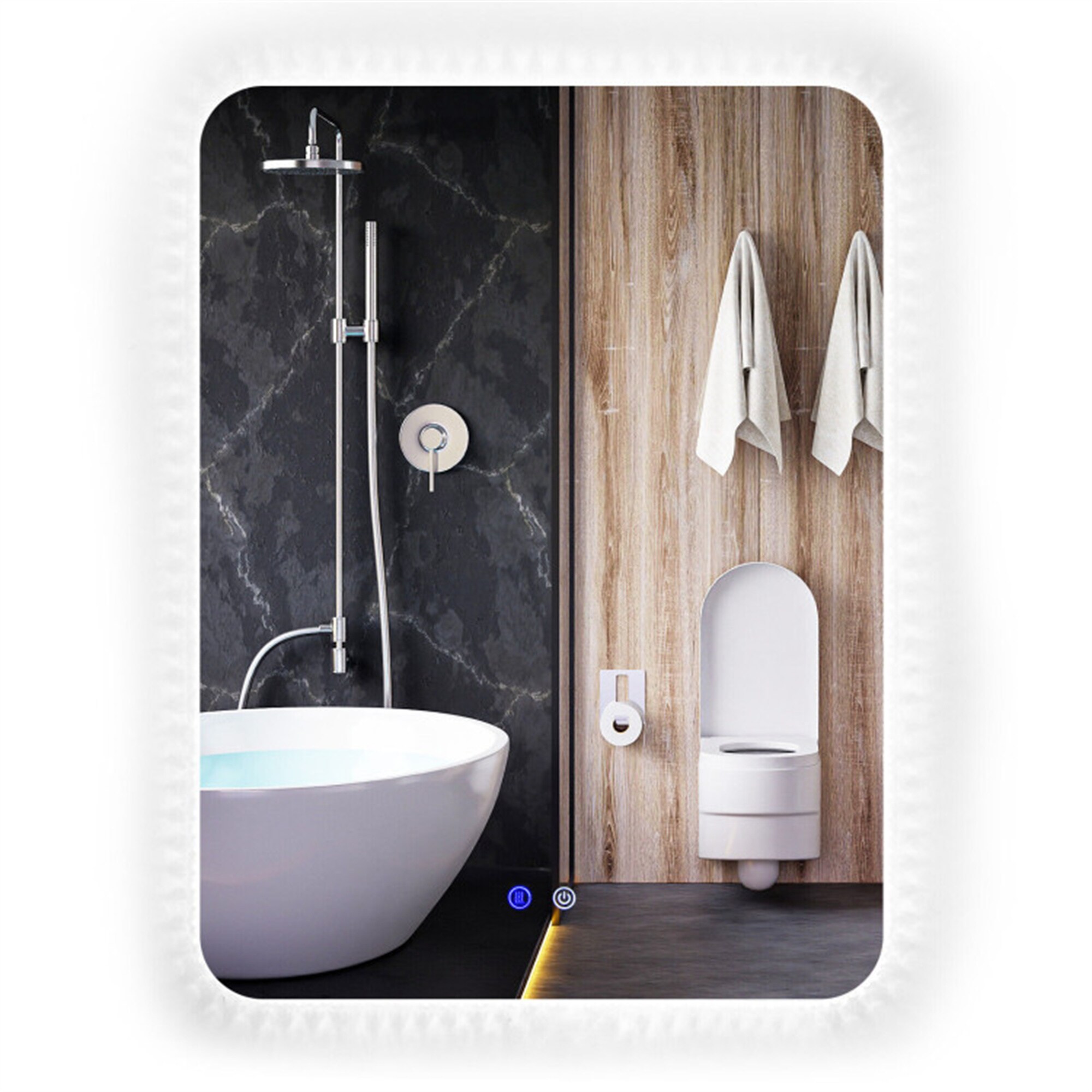 BABOOM BOM-9570950-OR Framed-Bath-Mirrors - View #2