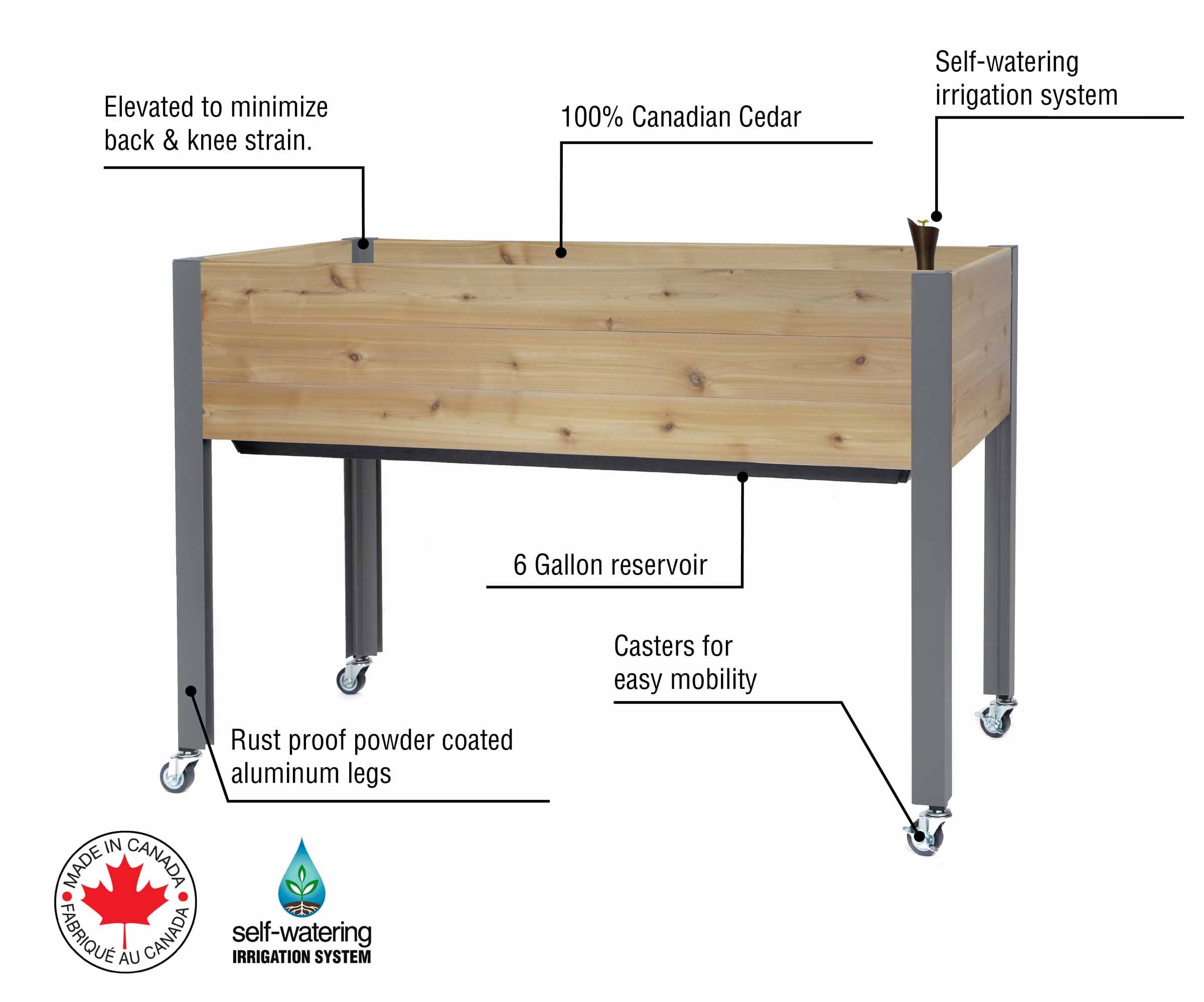 CedarCraft CC-SW2147AC Raised-Garden-Beds - View #3