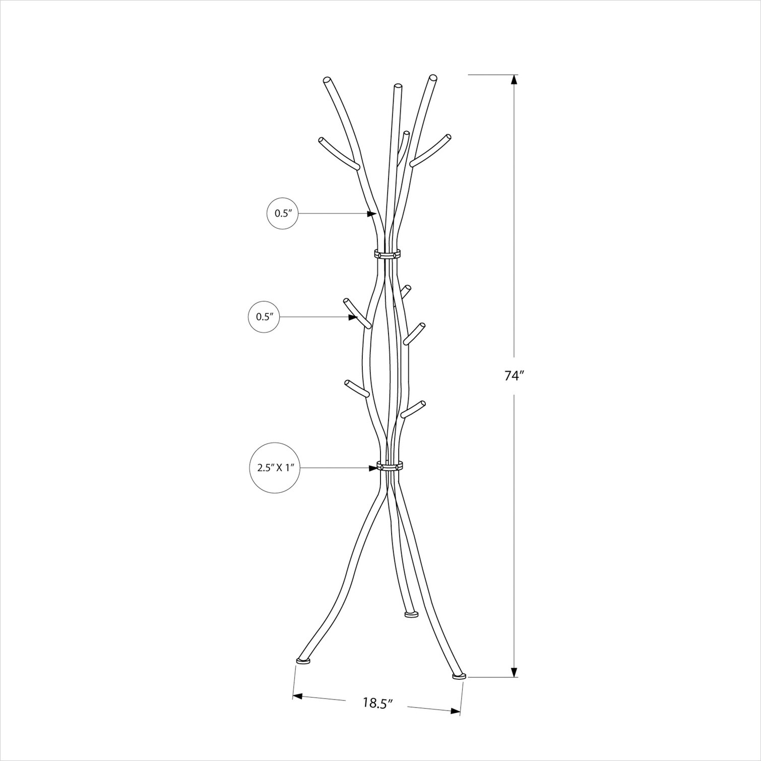 Naturefalls D8U937NVIKA3 Coatrack-Stands-Pedestals - View #3