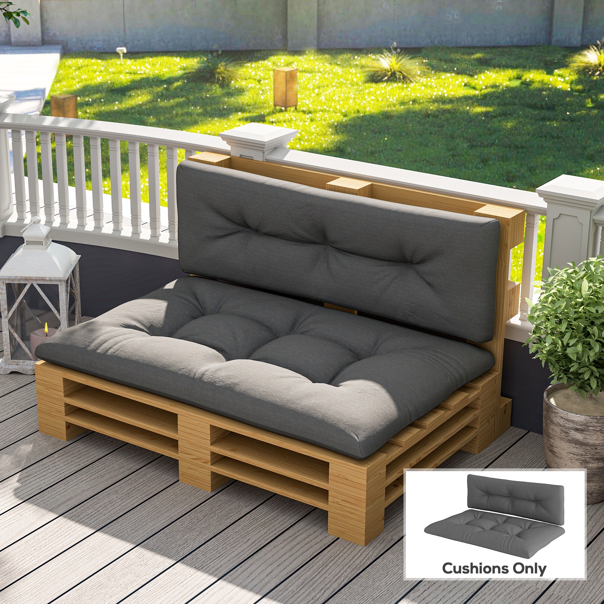 Outsunny 84G-611V01CG Patio-Furniture-Cushions - View #2