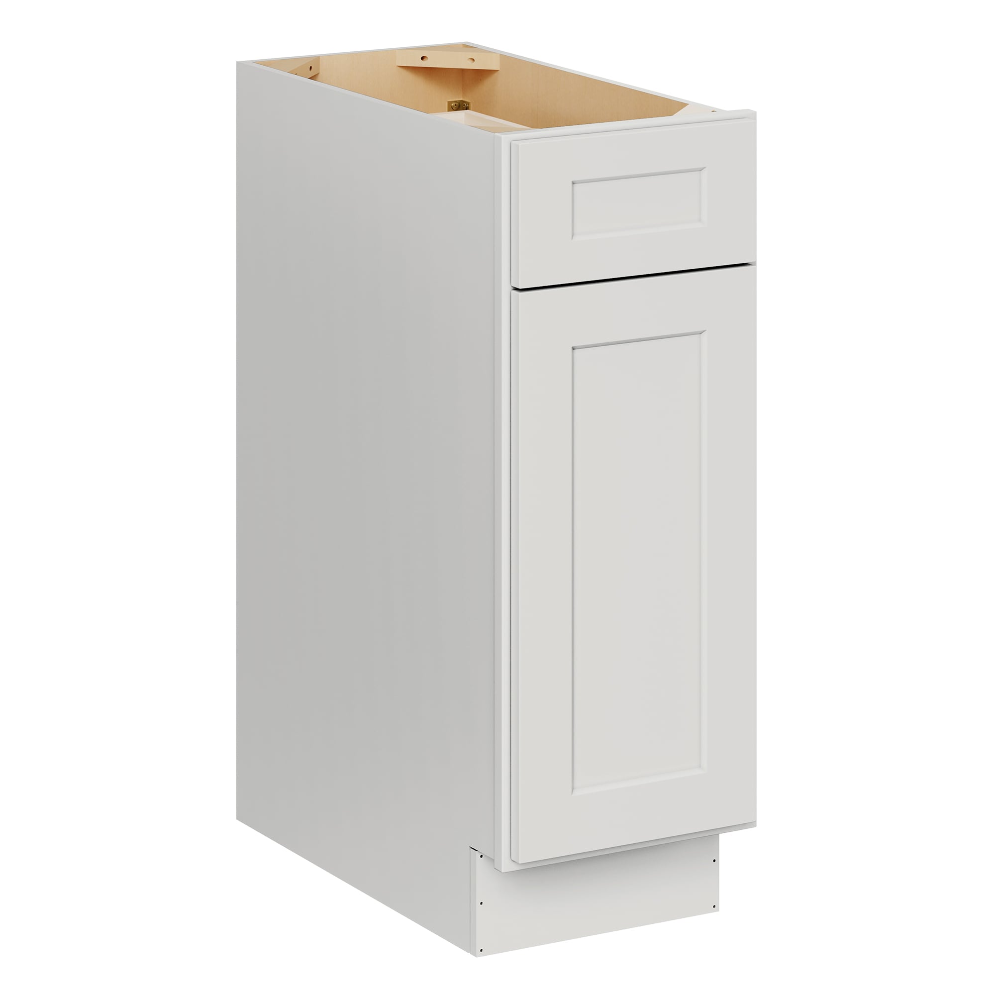 LOVMOR 12-in W x 24-in D x 34.5-in H in Shaker Dove Plywood Ready to Assemble Kitchen Base Cabinet