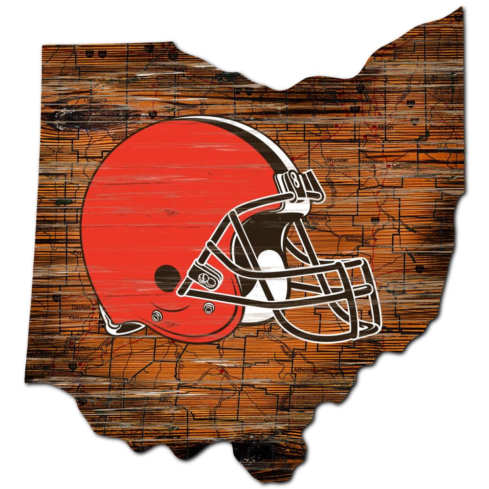 Cincinnati Bengals Brown Framed Wall-Mountable Mini Helmet