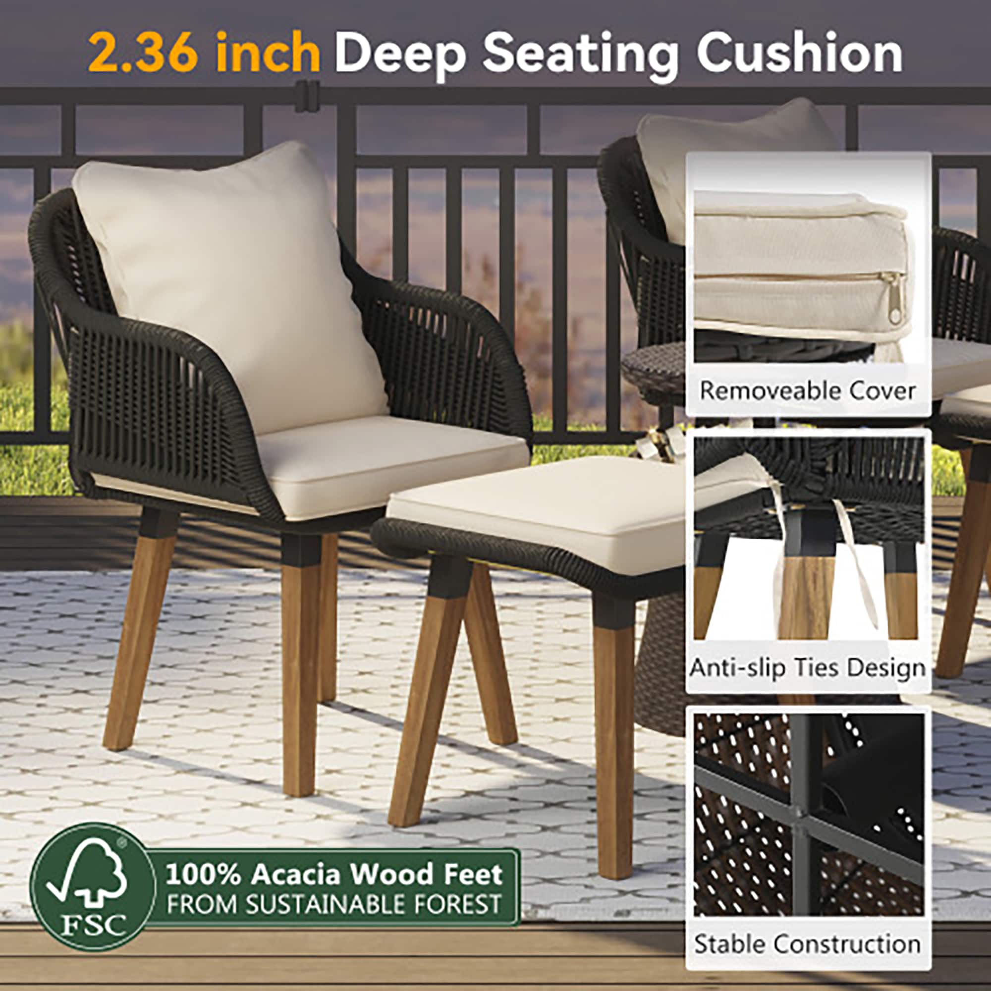 CASAINC CA-1BCWSBL Patio-Conversation-Sets - View #7
