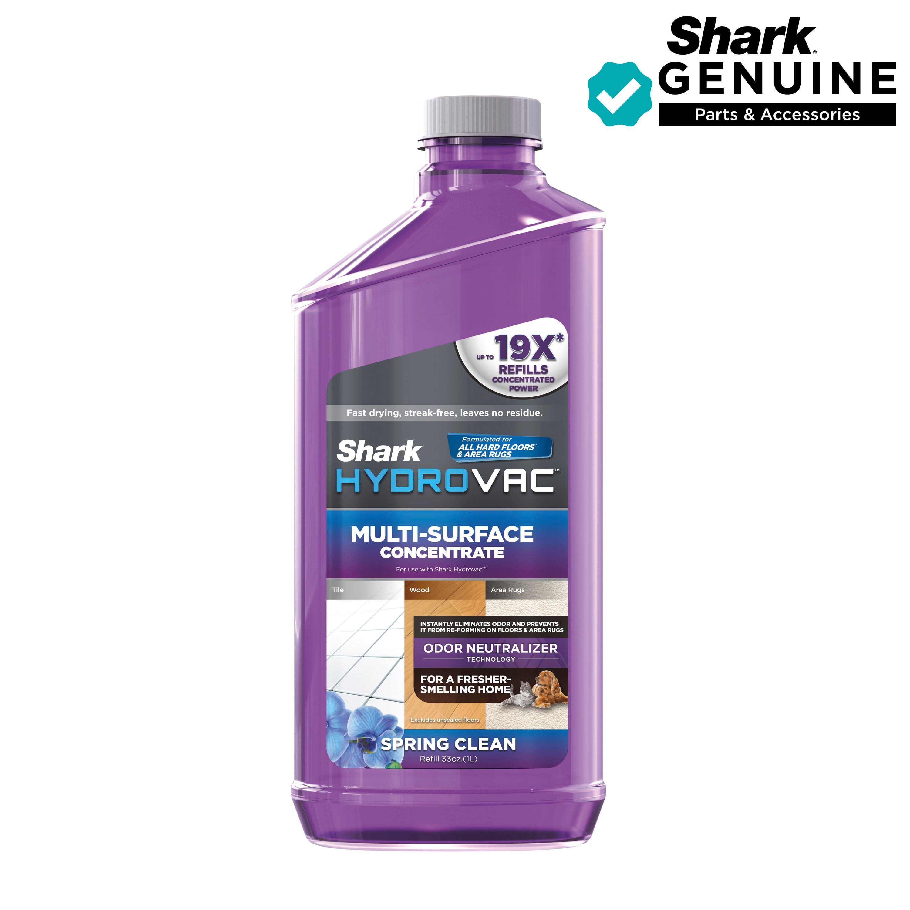 Shark WDCM30 HydroVac MultiSurface Concentrate,Odor Neutralizer Spring Clean Liquid Floor Cleaner 33 Fluid ounce(s)
