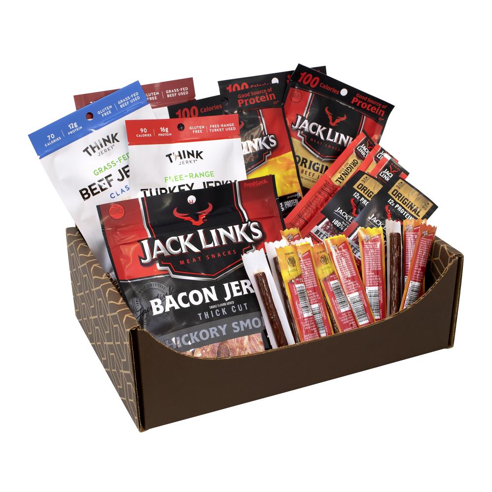  The BroBox Healthy Snack Fitness Care Package Box, Contains  Jack Links Beef Jerky, Pure Protein, Fruit and Nut Bars