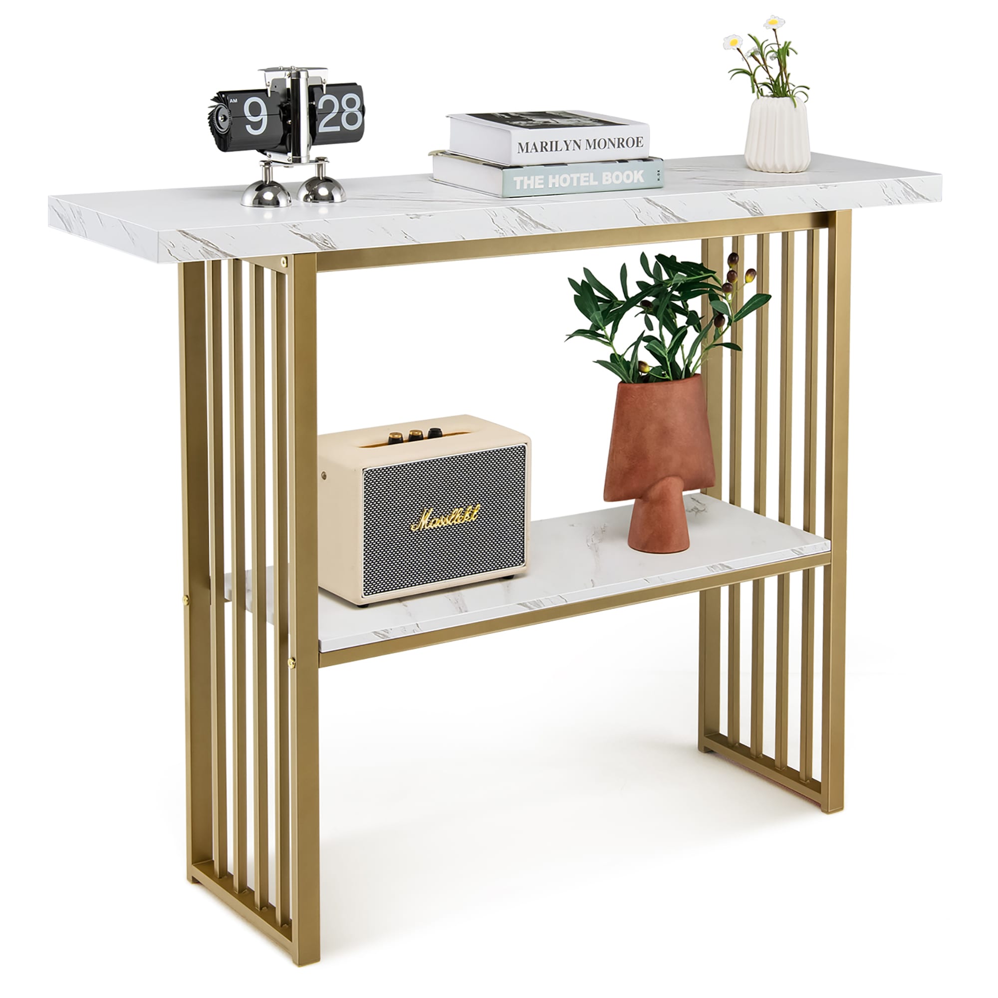 Costway SXL00132 Modern White Console table