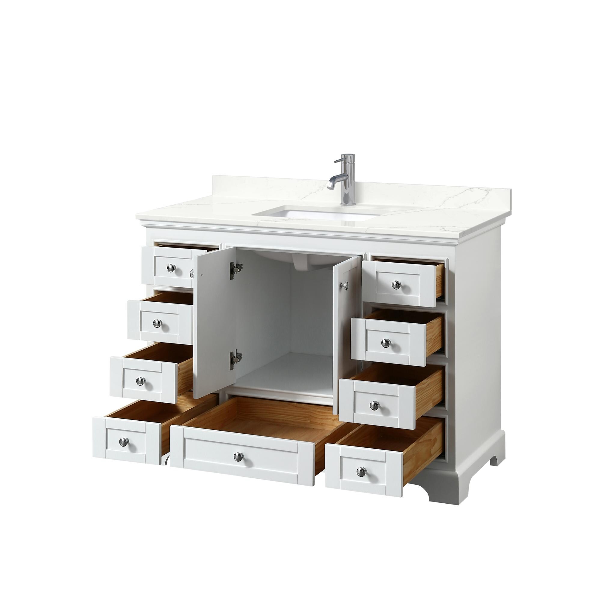 Wyndham Collection WCS202048SWHGTUNSMXX Bath-Vanity-Combo - View #2