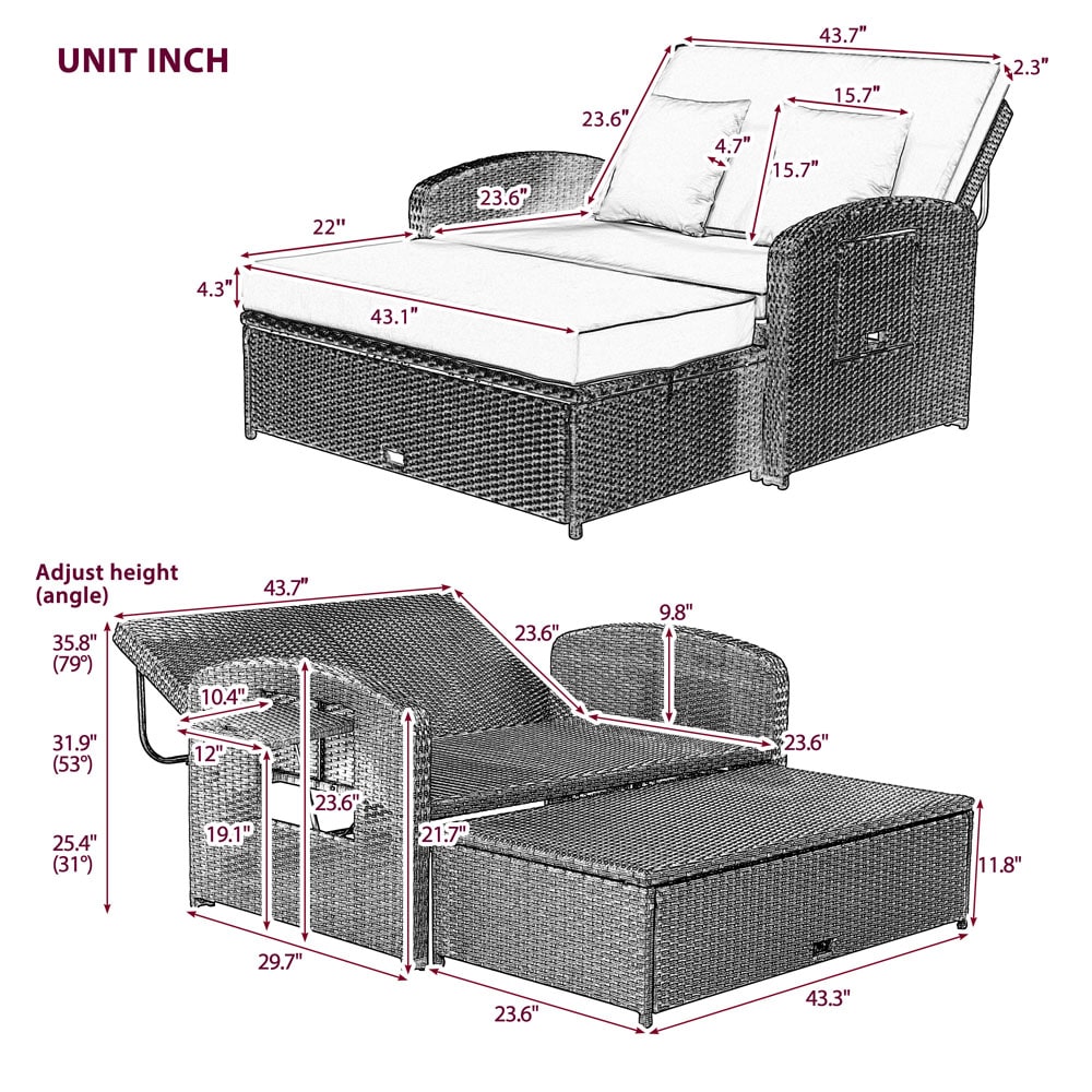 ModernLuxe L-SP100004AAE Patio-Sofas-Daybeds - View #9