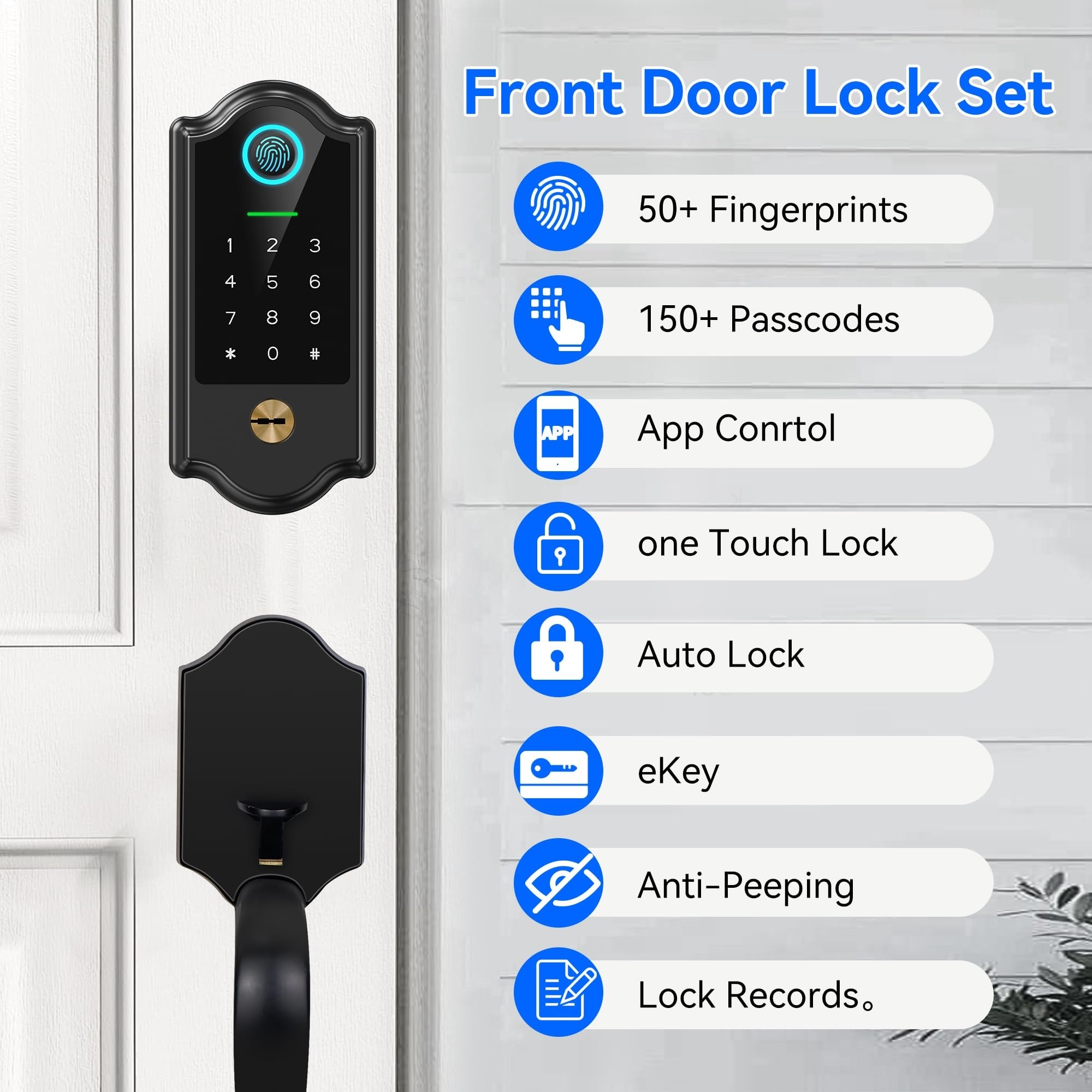 Adrinfly LAD0509M41 Electronic-Door-Locks - View #2