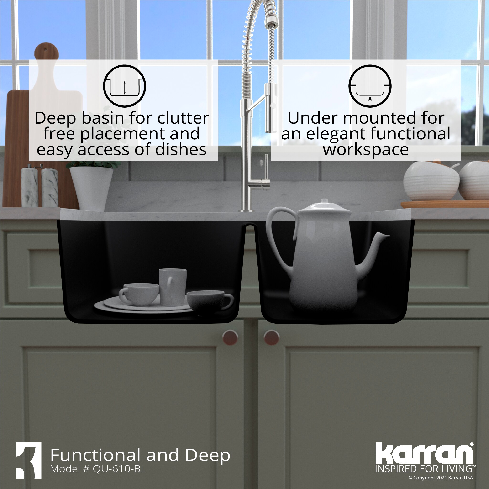 Karran QU-610-BL Kitchen-Sinks - View #10