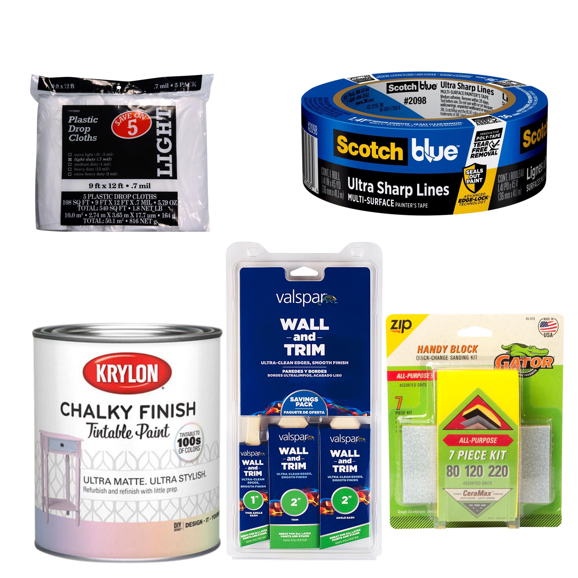 Krylon  Country Whitewash DIY Chalky Paint Project Collection