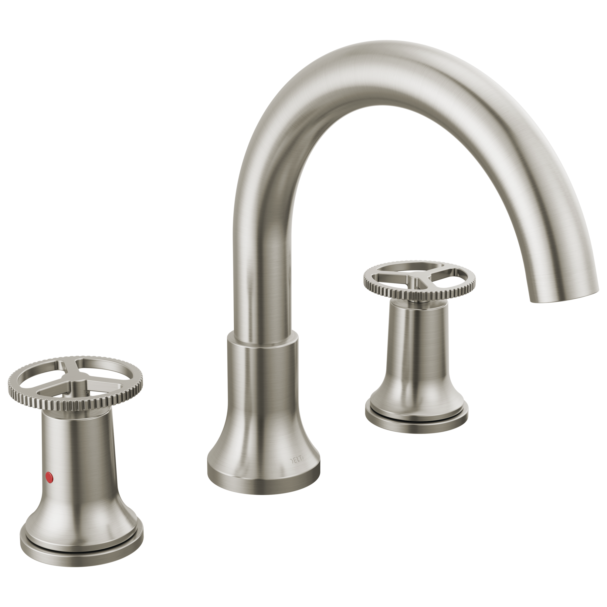 Delta T2758-SS Trinsic Stainless 2-handle Deck-mount Roman Low-arc Bathtub Faucet