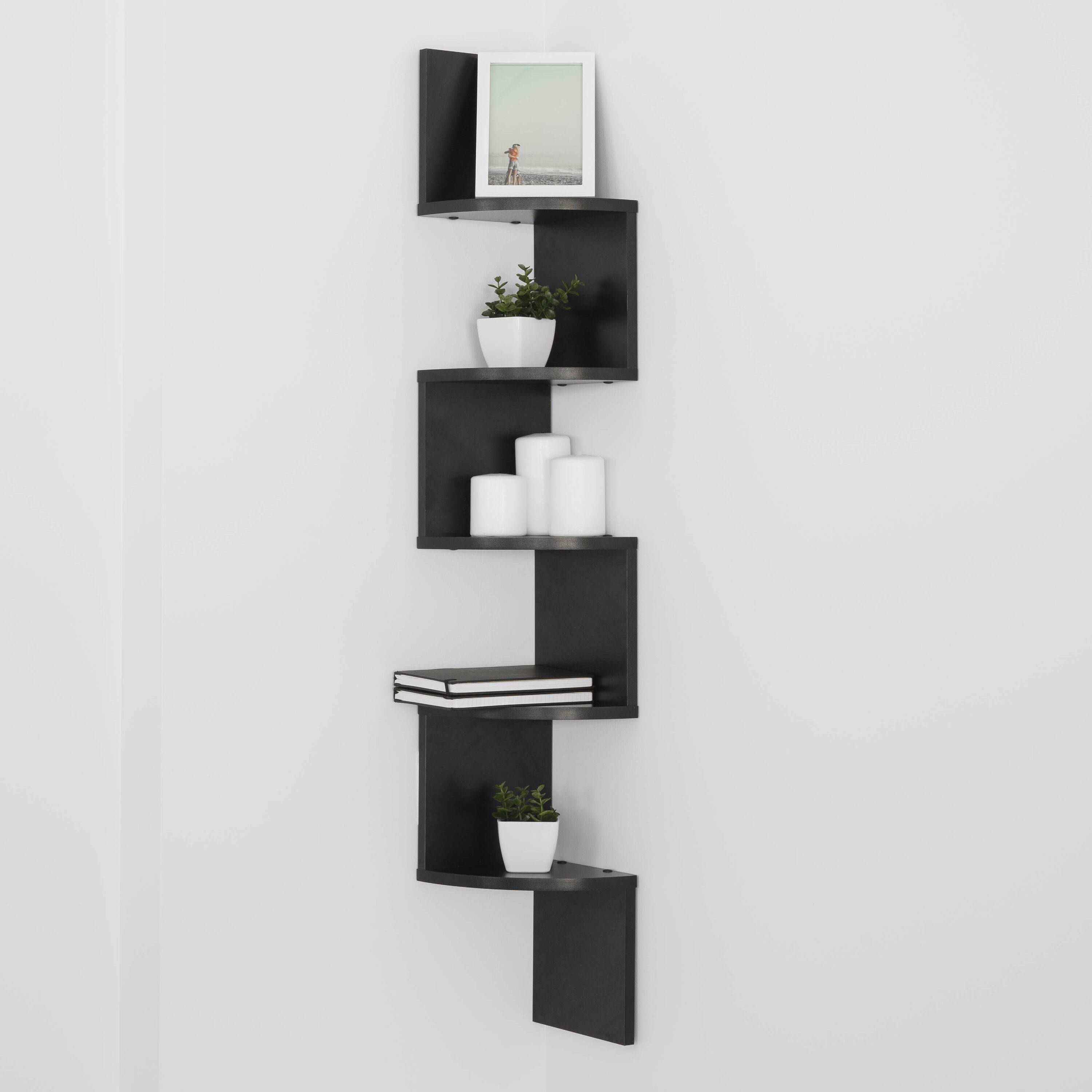 Danya B. XF11035BK Wall-Mounted-Shelving - View #3