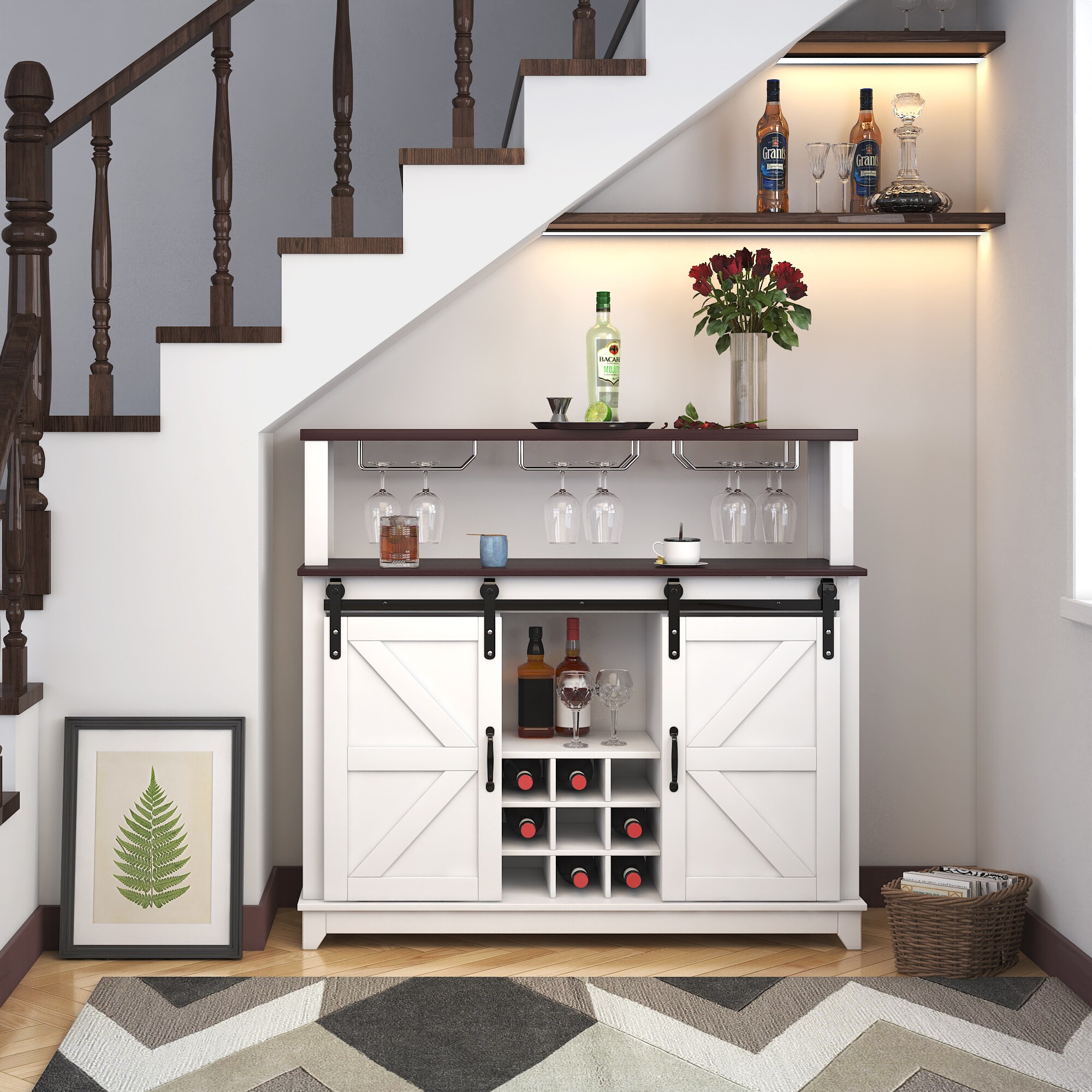 Mondawe MO-0013M-WH Dining-Kitchen-Storarge - View #2