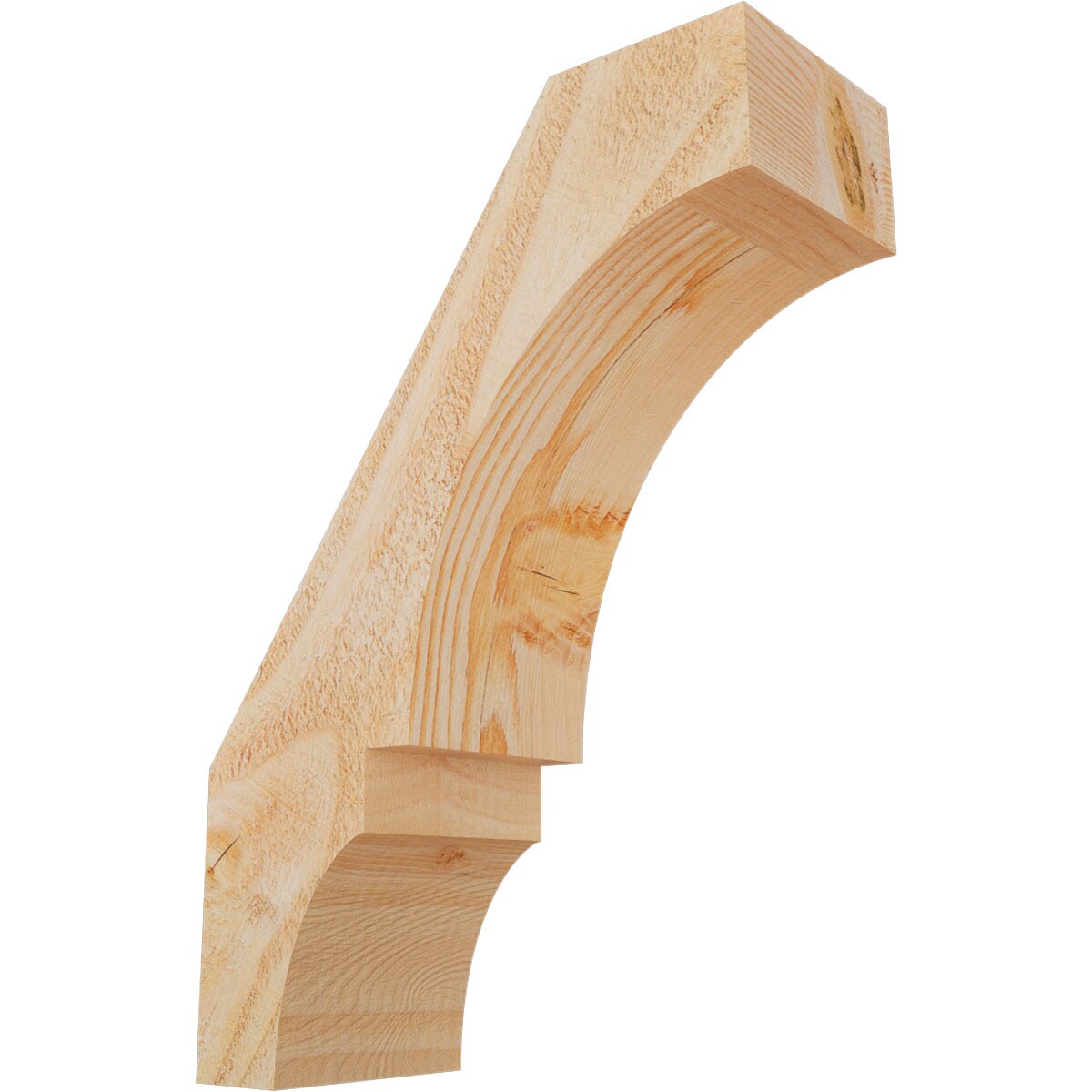 Ekena Millwork BRC04X10X14BOA00RDF 4-in x 10-in x 14-in Douglas Fir Unfinished Wood Balboa rough sawn