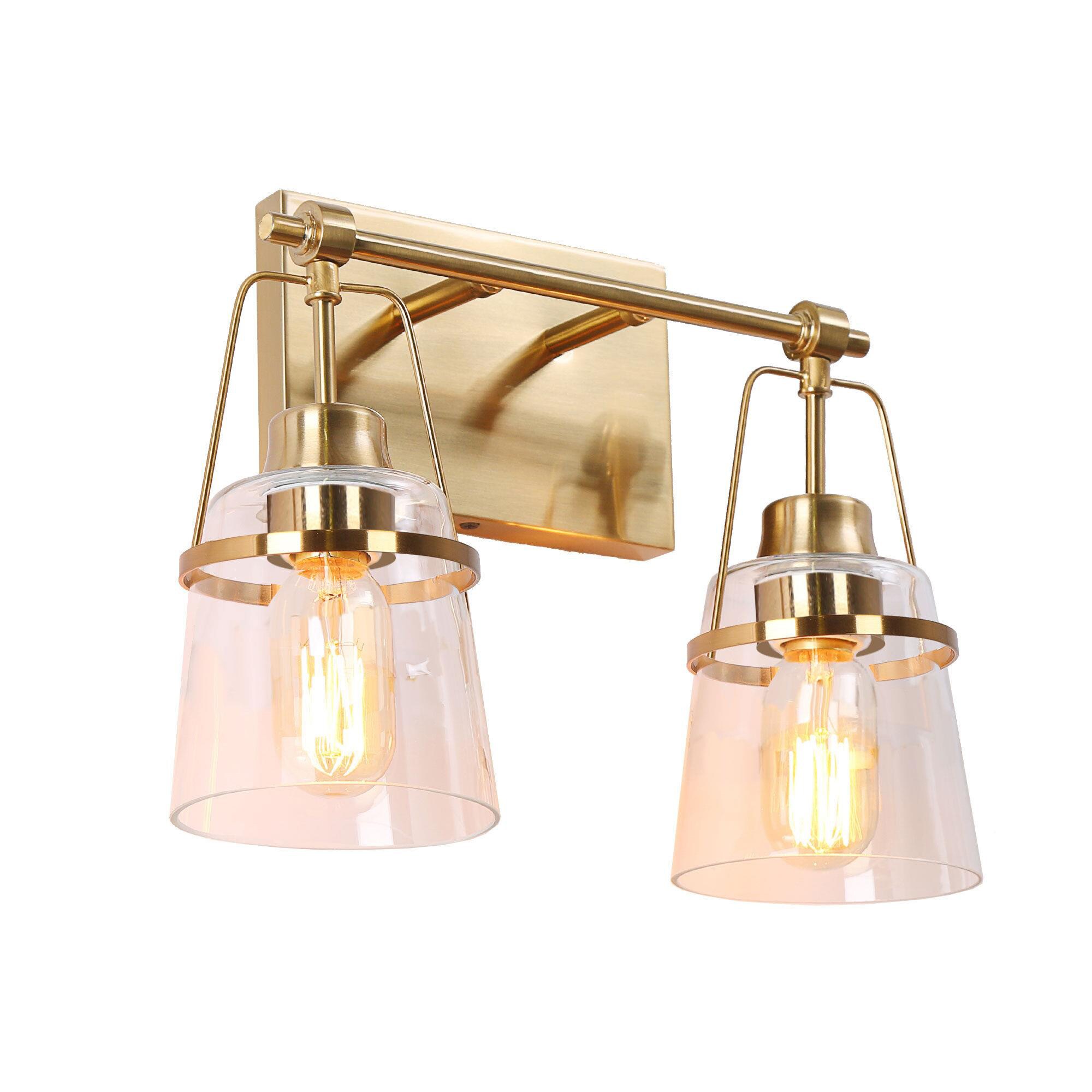 gold bathroom light fixtures lowe's