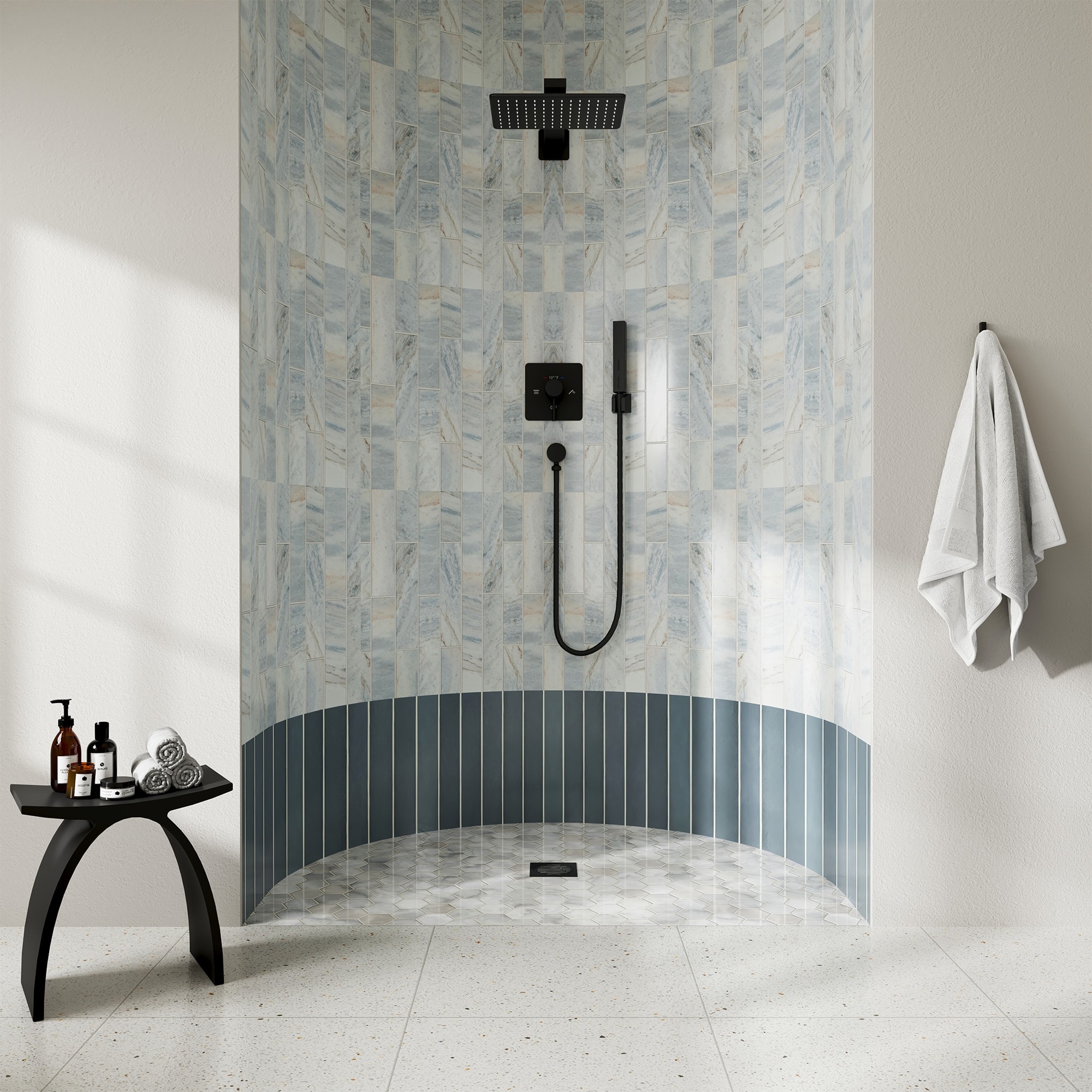 CASAINC KCHS0051-MB Showerhead-Bar-Panels - View #2