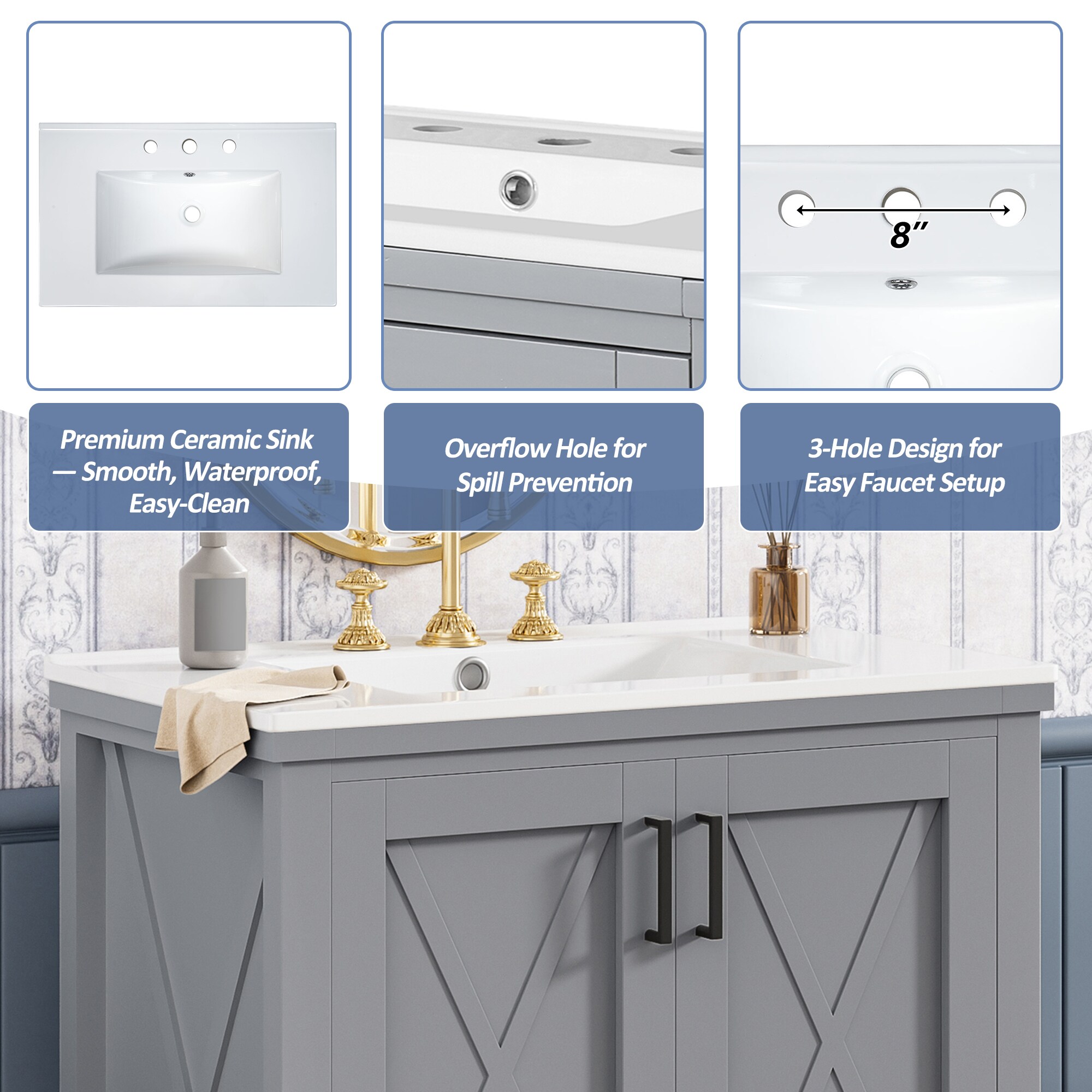 Tatayosi XH-99363E Bath-Vanity-Combo - View #5