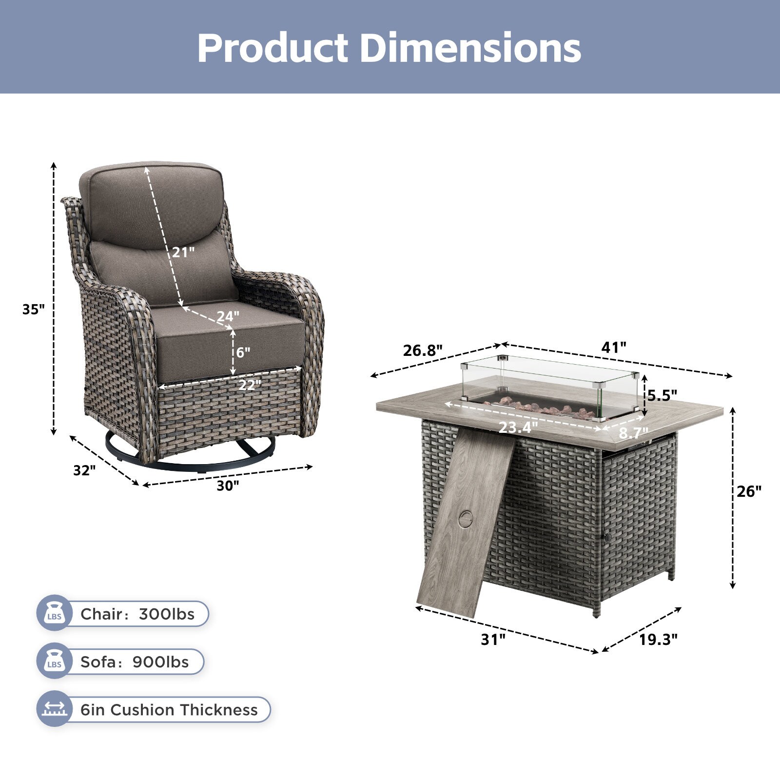 Gymojoy FS2602190 Patio-Conversation-Sets - View #9
