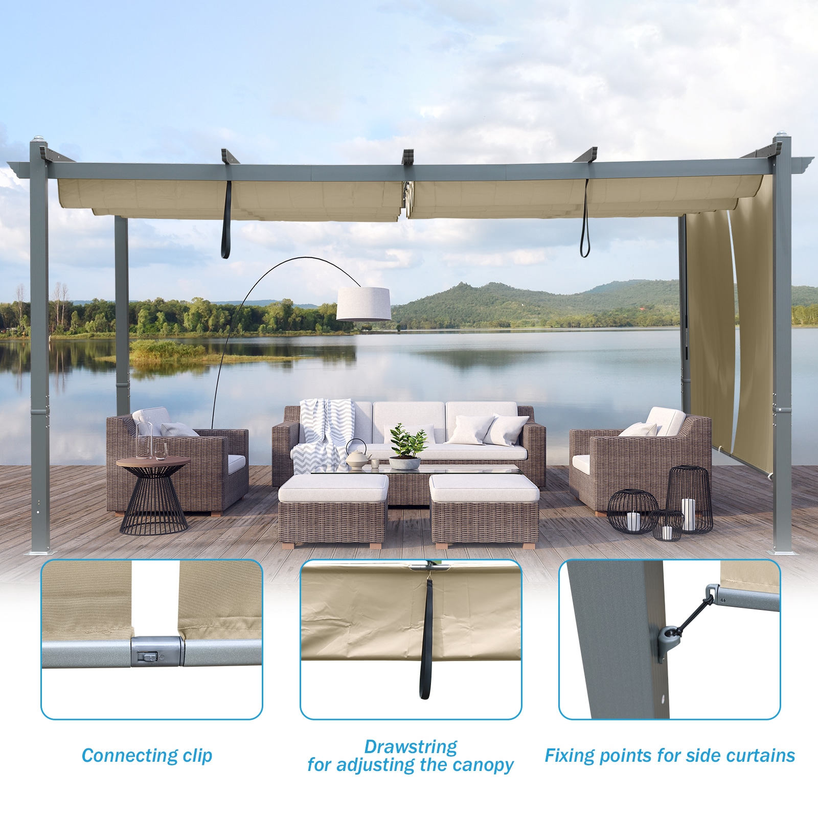 Aoodor A161-PKICG Pergolas-2 - View #4