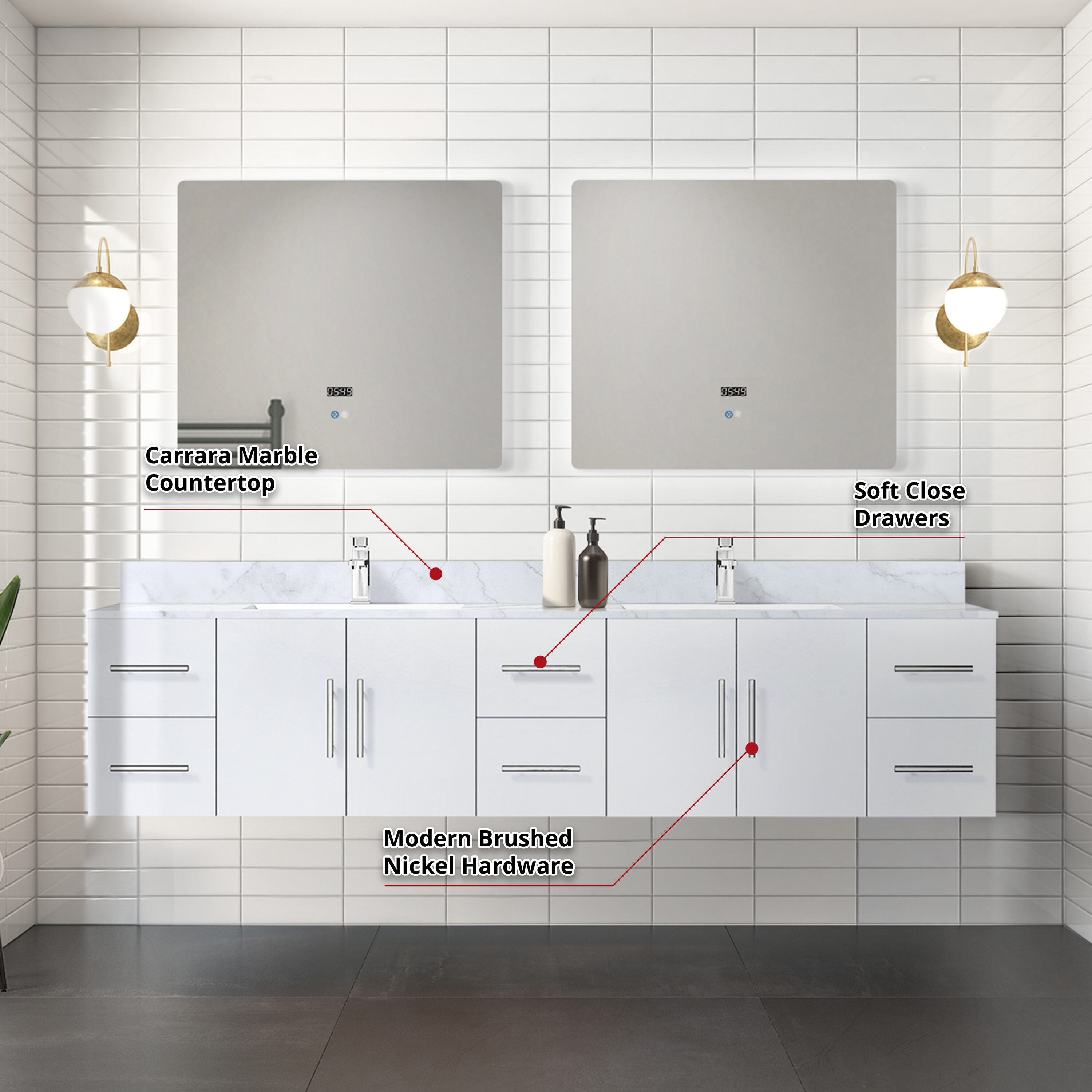 Lexora LG192284DM00LM36 vanities - View #5