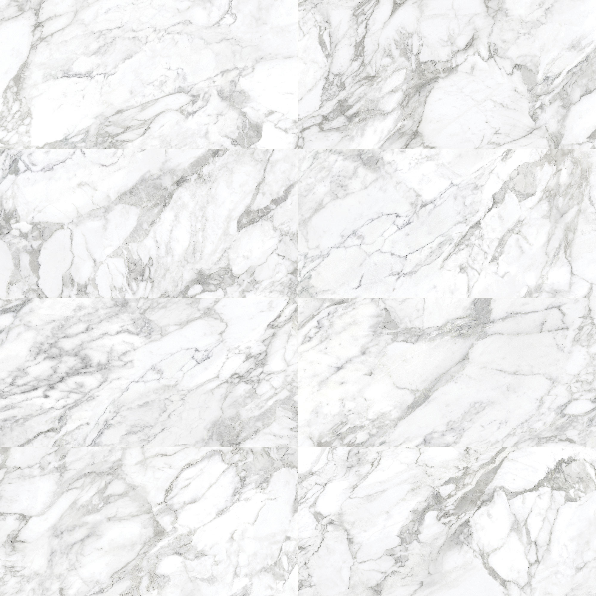 Anatolia 4500-0828-1 La Marca Arabescato 24-in x 48-in Polished Porcelain Marble Look Floor and Wall Tile (15.5-sq. ft/ Carton)
