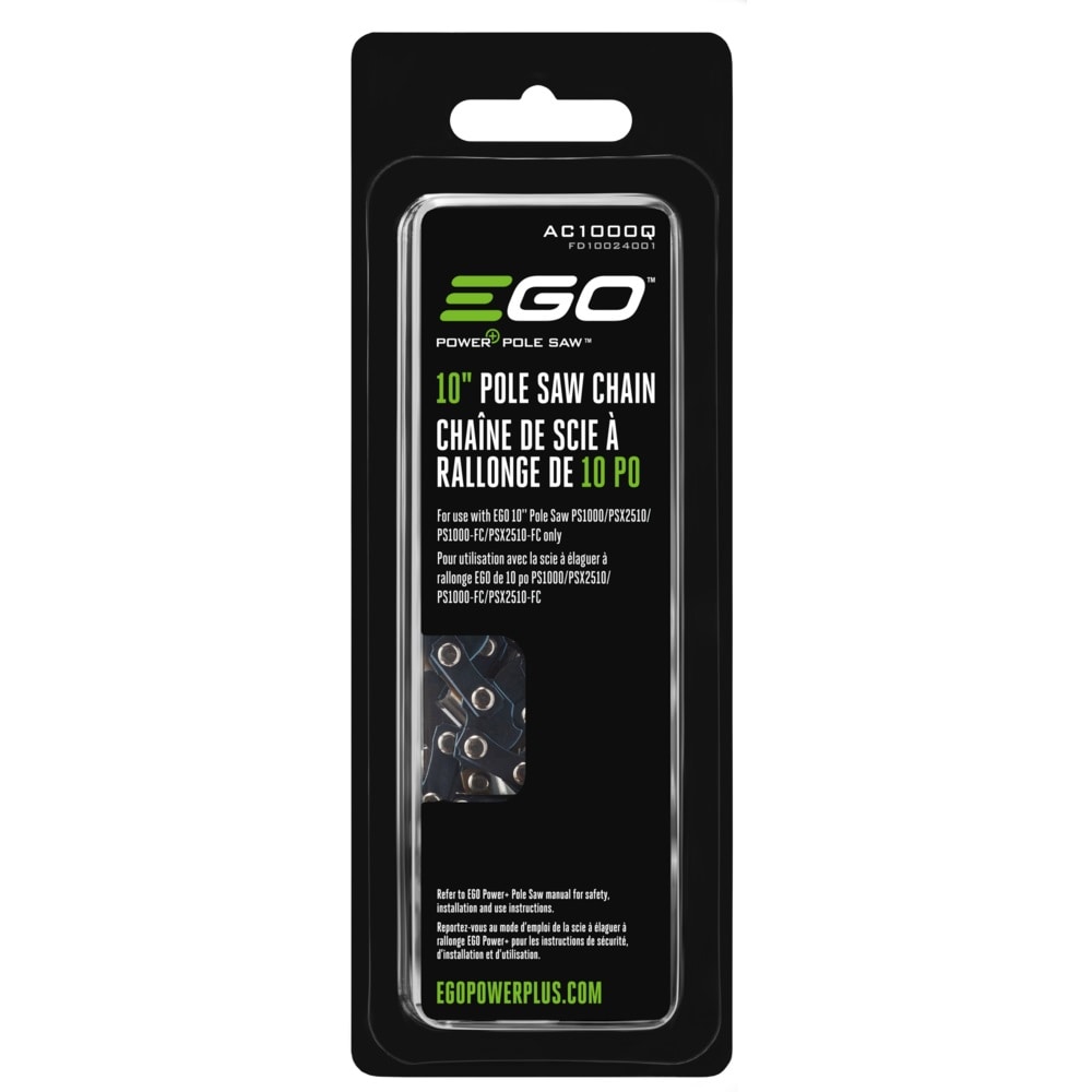 EGO AC1000Q 56 Link Replacement Chainsaw Chain For 10-in , 0.043-in Gauge , 1/4-in Pitch