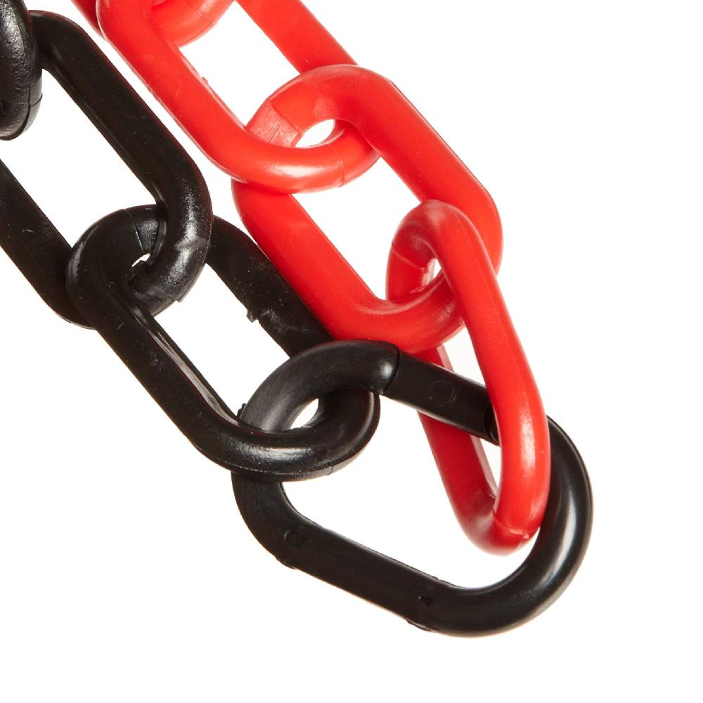 Mr. Chain 51036-100 2 in (54Mm) X 100 Ft Alternating Red/Black Heavy Duty Plastic Barrier Chain