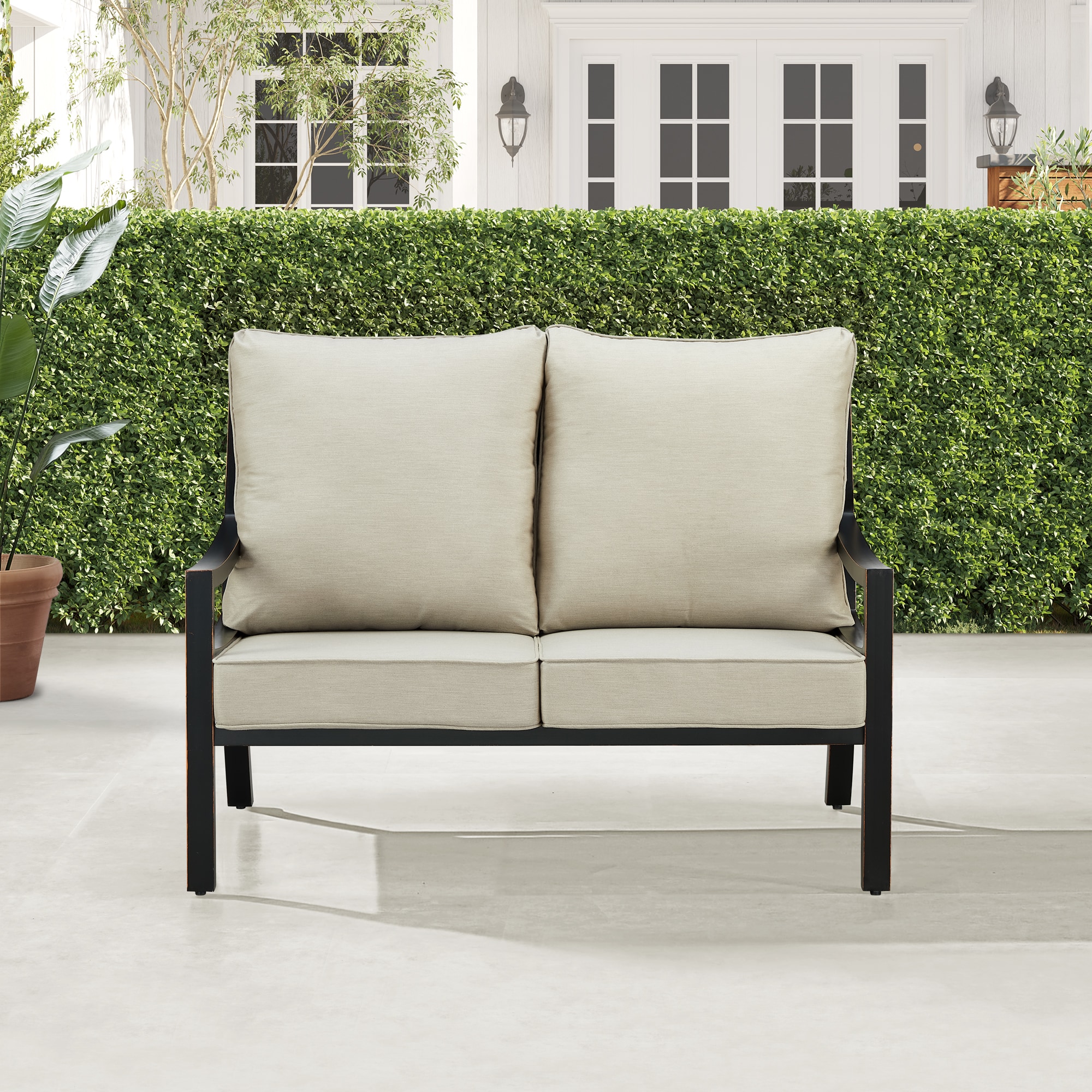Oakland Living HUDSON-LS-LGCU-AC Patio-Sofas-Daybeds - View #2