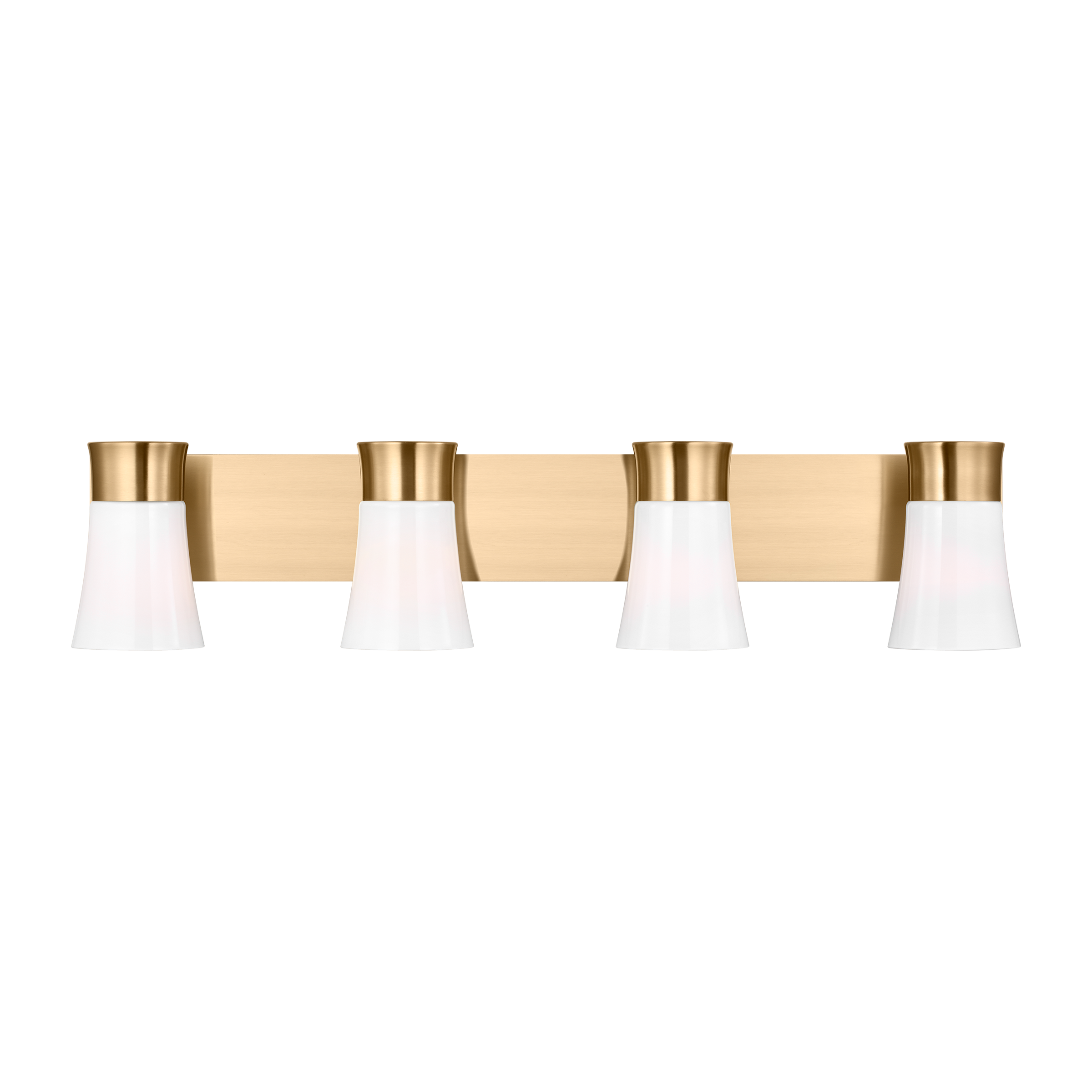 Scott Living DJV1084SB Roy 32.25-in 4 -Light Satin Brass Modern/contemporary Vanity light