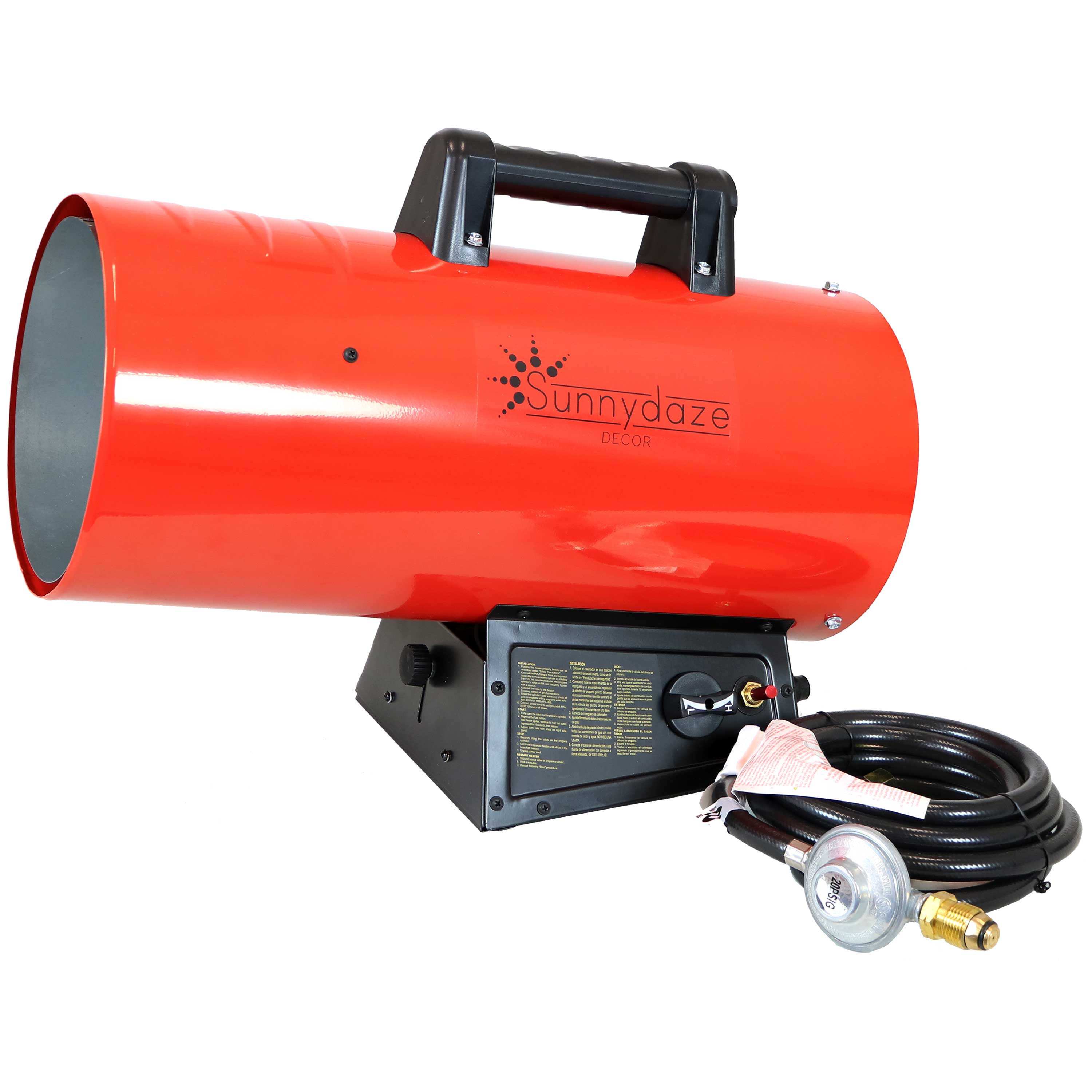 Warmer Heater 125000 BTU Portable Forced Air Propane Heater Outdoor Utility 3000 Sq Ft Mr 