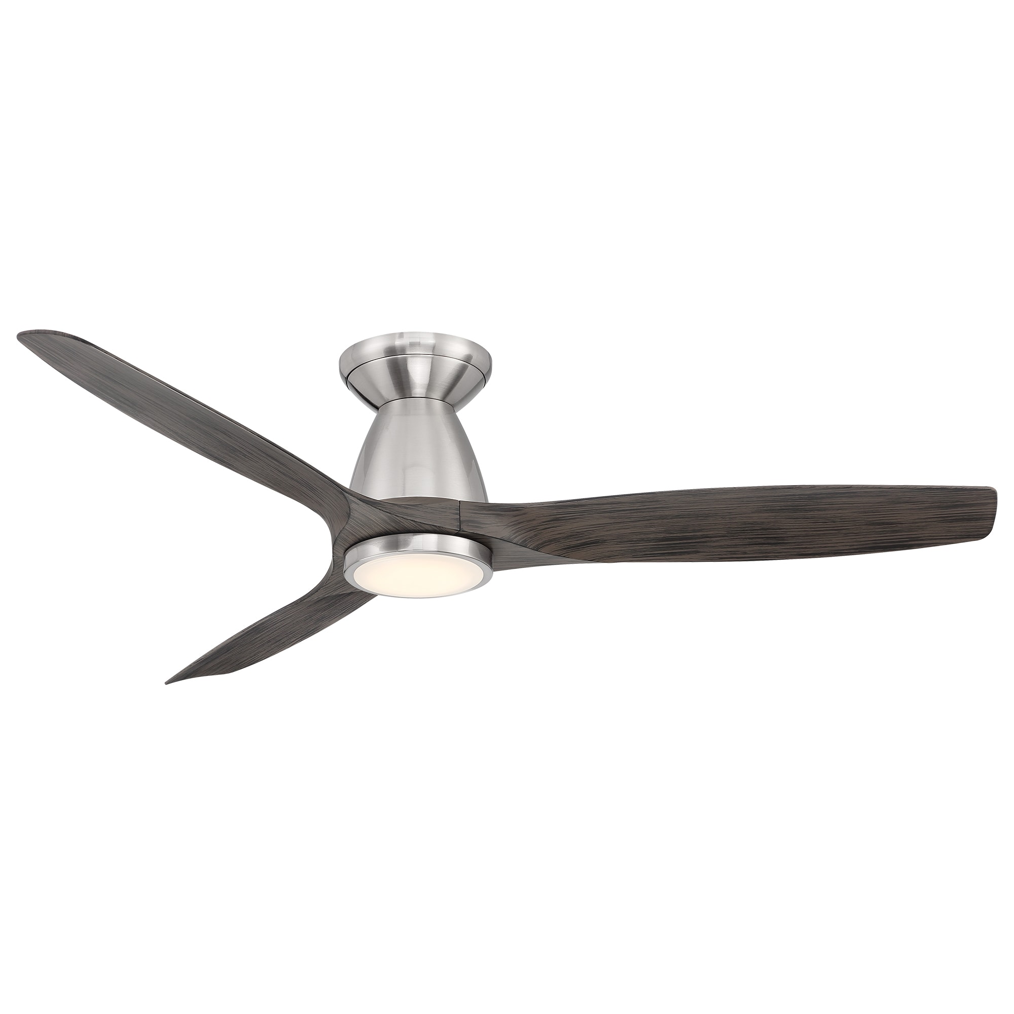 Modern Forms Skylark 54-in Soft Brass with Matte Black Blades Integrated LED Indoor/Outdoor Flush Mount Smart Ceiling Fan with Light and Remote (3-Blade) FH-W2202-54L-SB/MB Sansujyuku sansujyuku.com