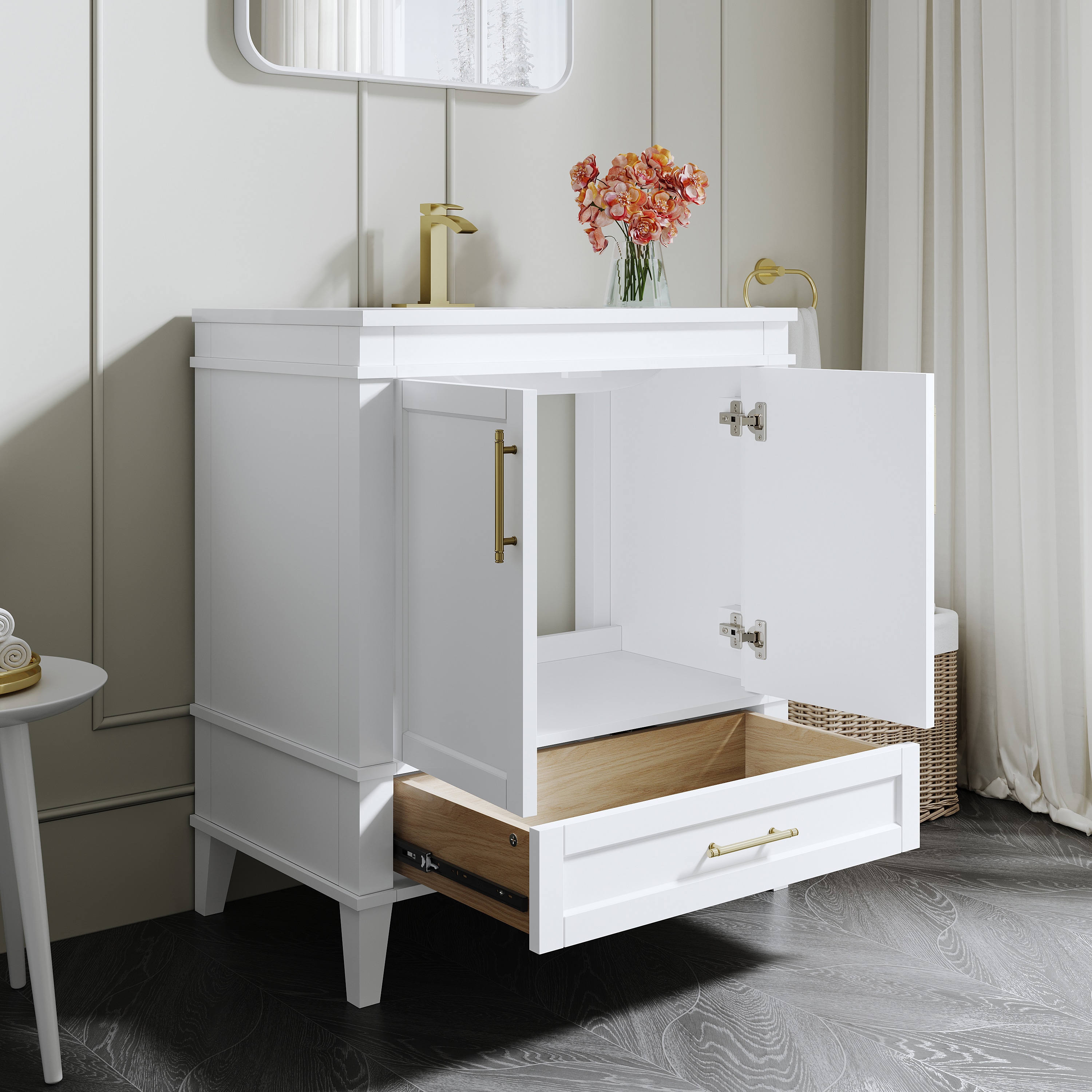 WELLFOR W14MCL2430R Bath-Vanity-Combo - View #7